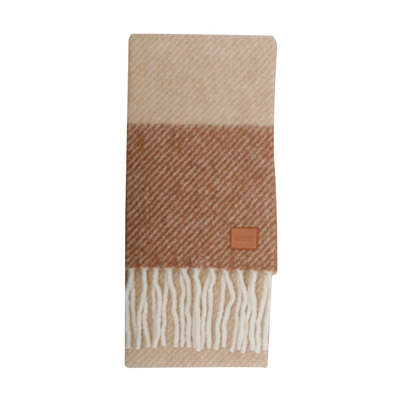 Loewe Women Logo Alpaca And Wool Scarf LOEWE