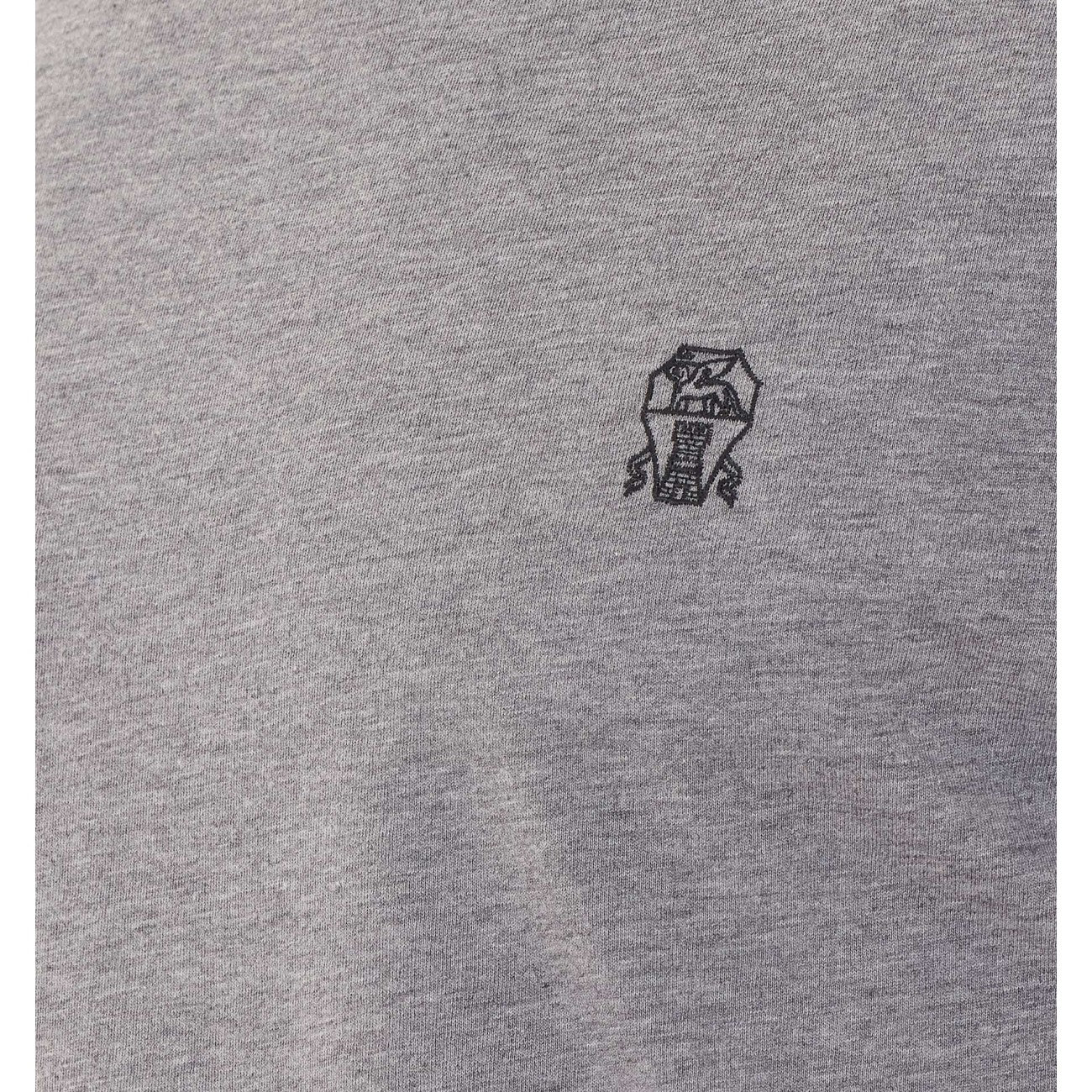 Brunello Cucinelli Men Logo And Faux Layering T-Shirt