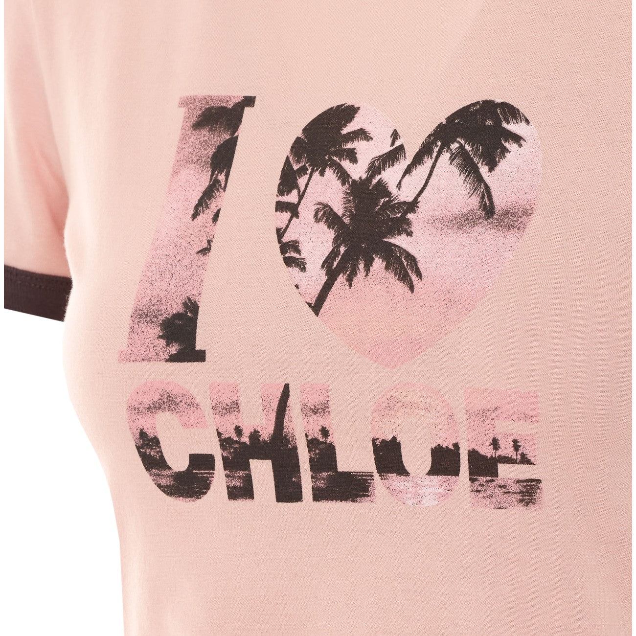 Chloe' Women Logo Baby Fit T-Shirt CHLOE