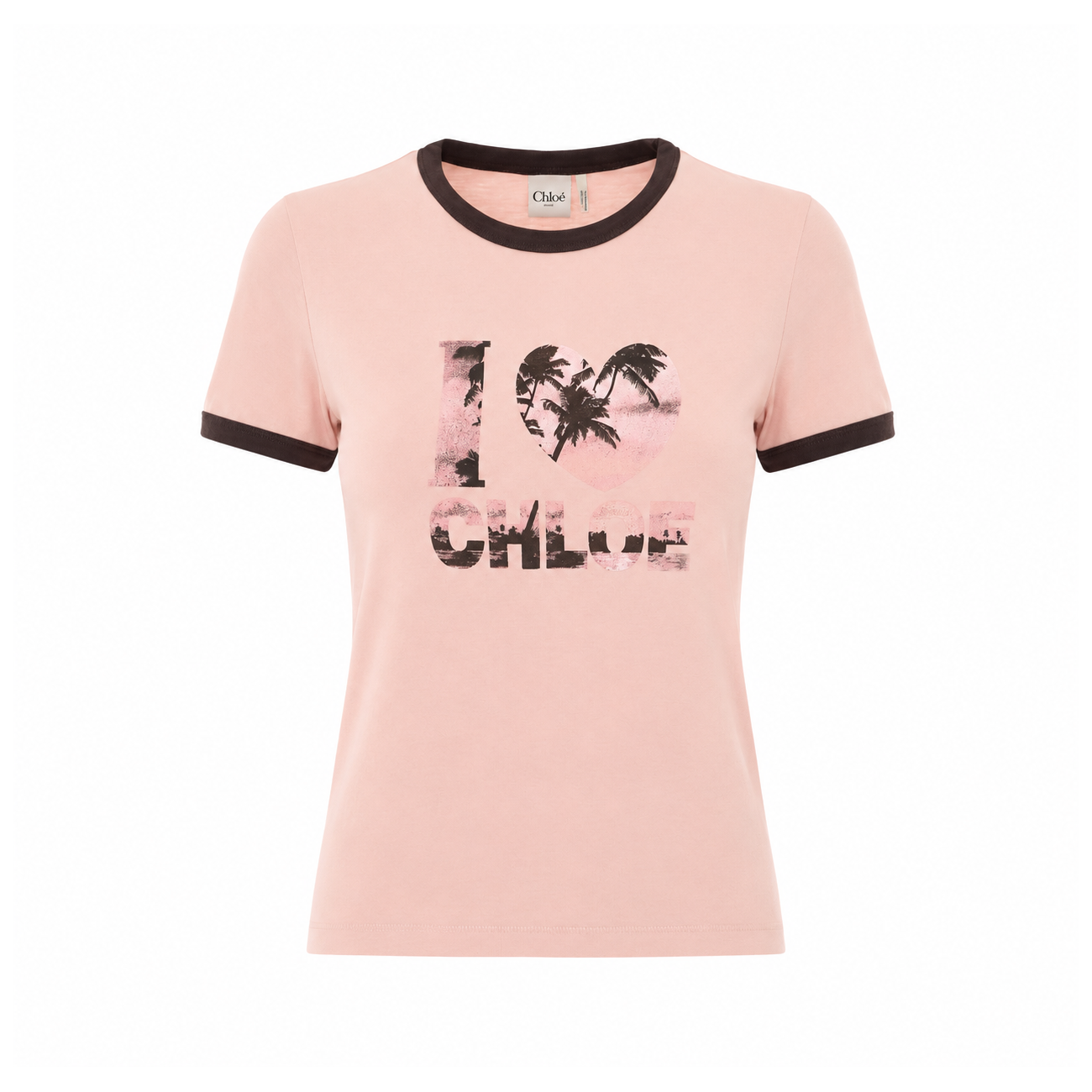 Chloe' Women Logo Baby Fit T-Shirt CHLOE