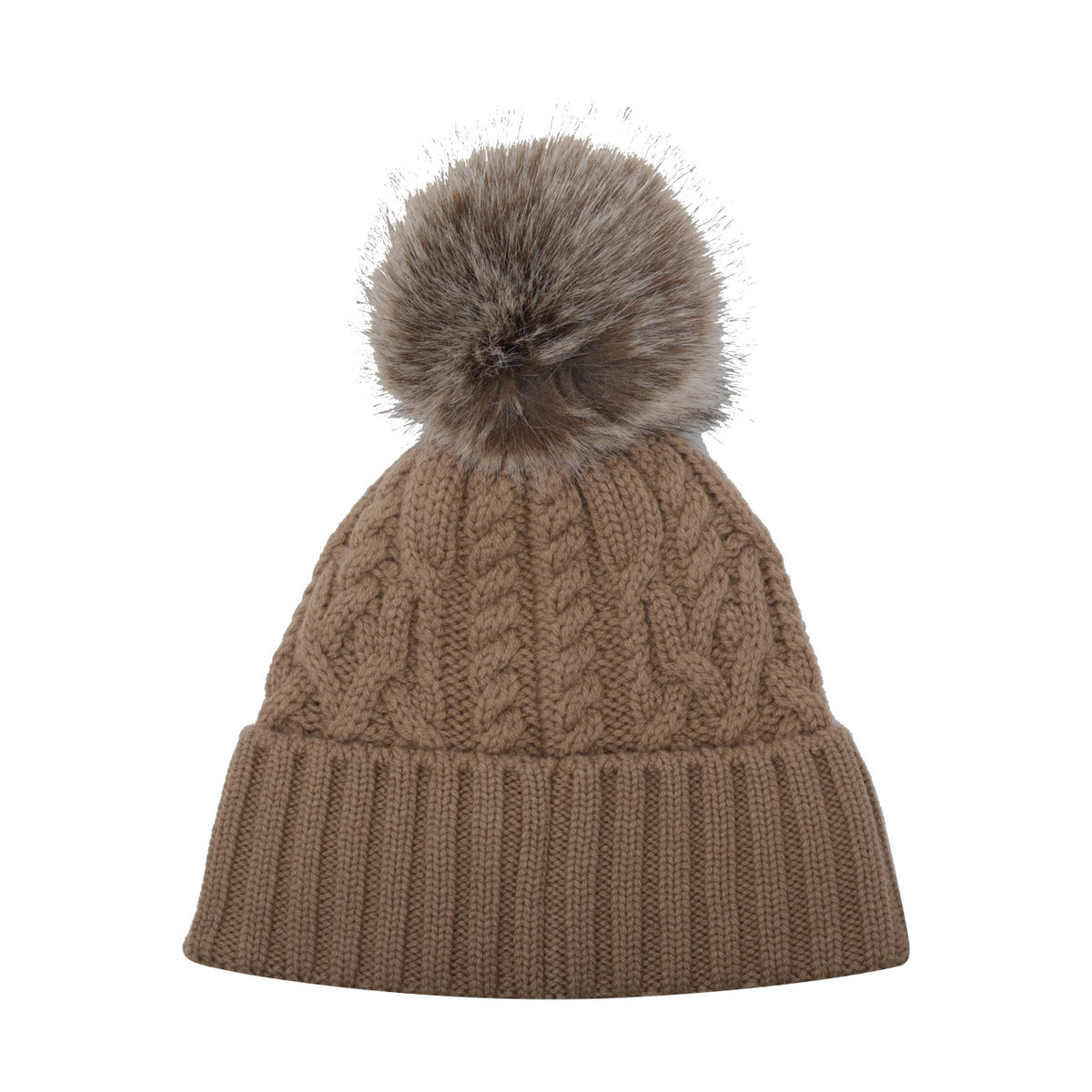 Moncler Women Logo Beanie With Pompon MONCLER