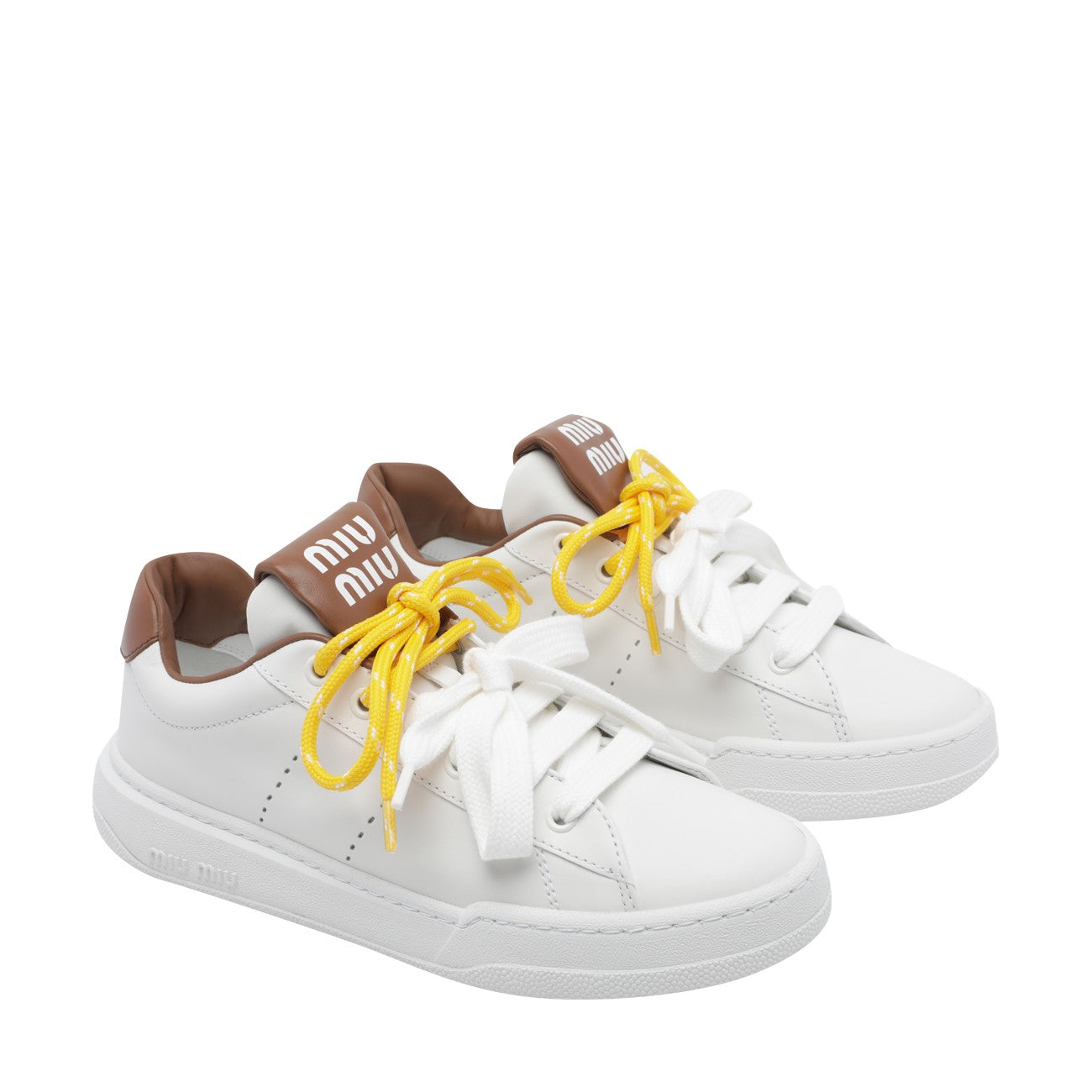 Miu Miu Women Logo Bicolor Sneakers MIU MIU