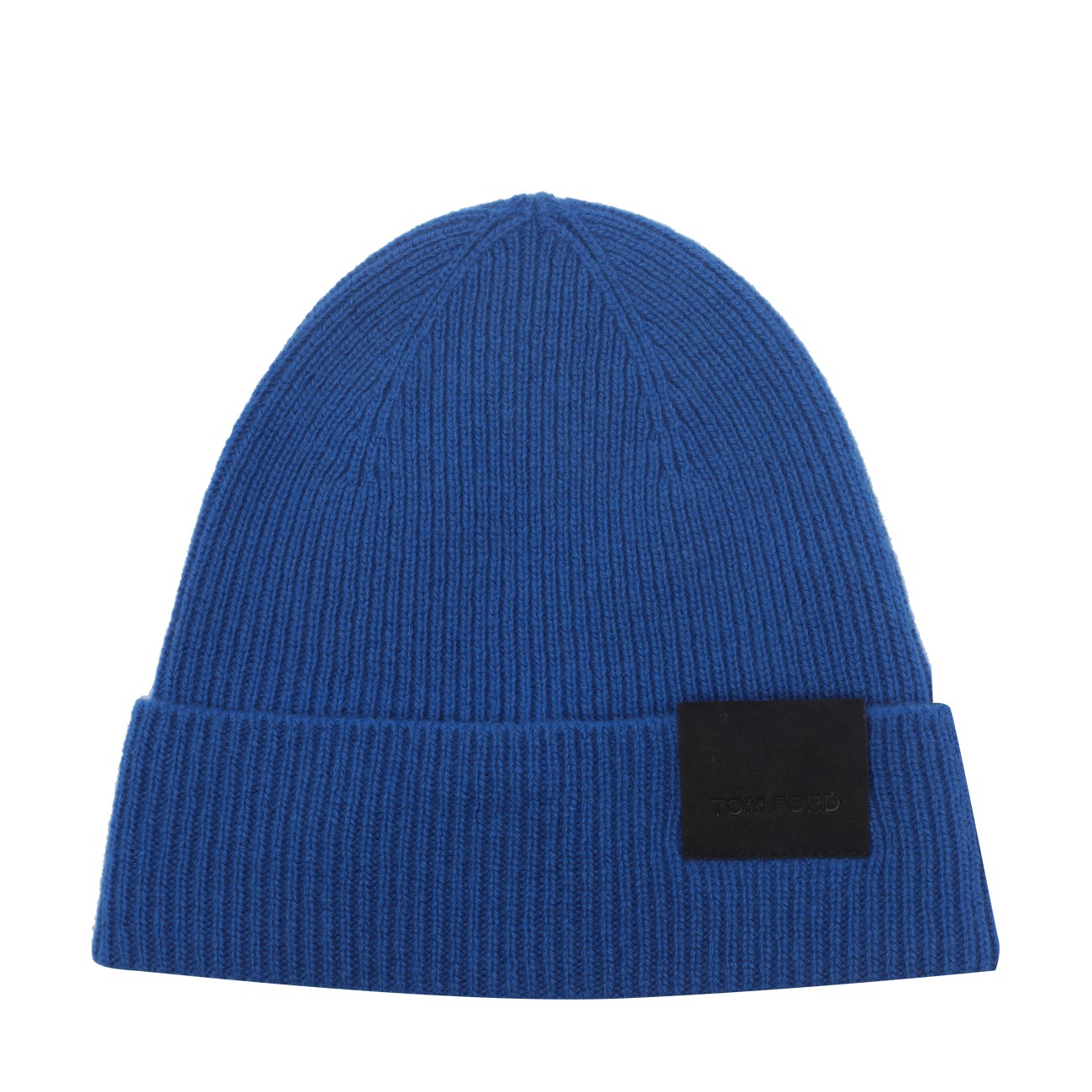 Tom Ford Men Logo Cashmere Ribbed Beanie TOM FORD
