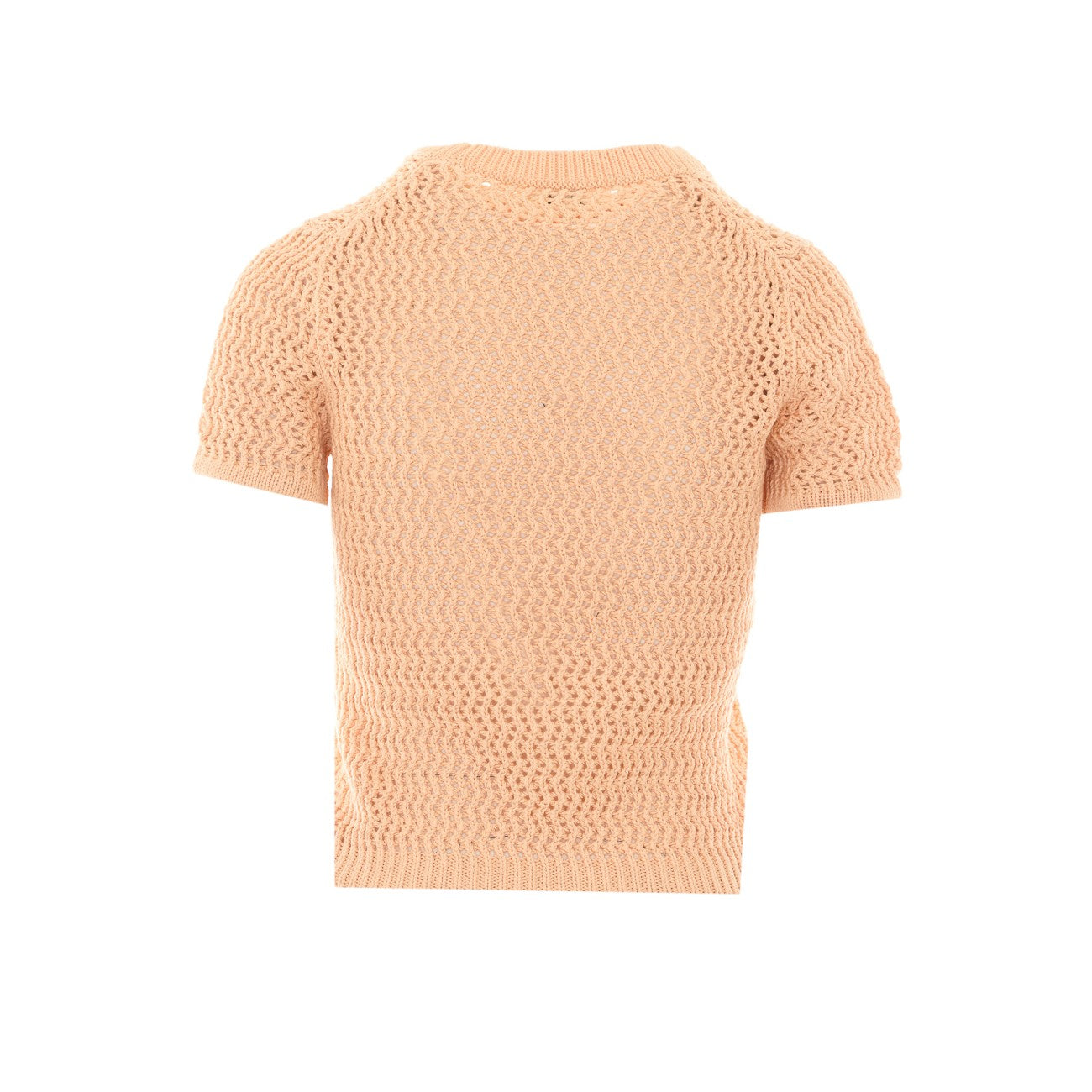 Chloe' Women Logo Crochet Short Sleeves Sweater CHLOE