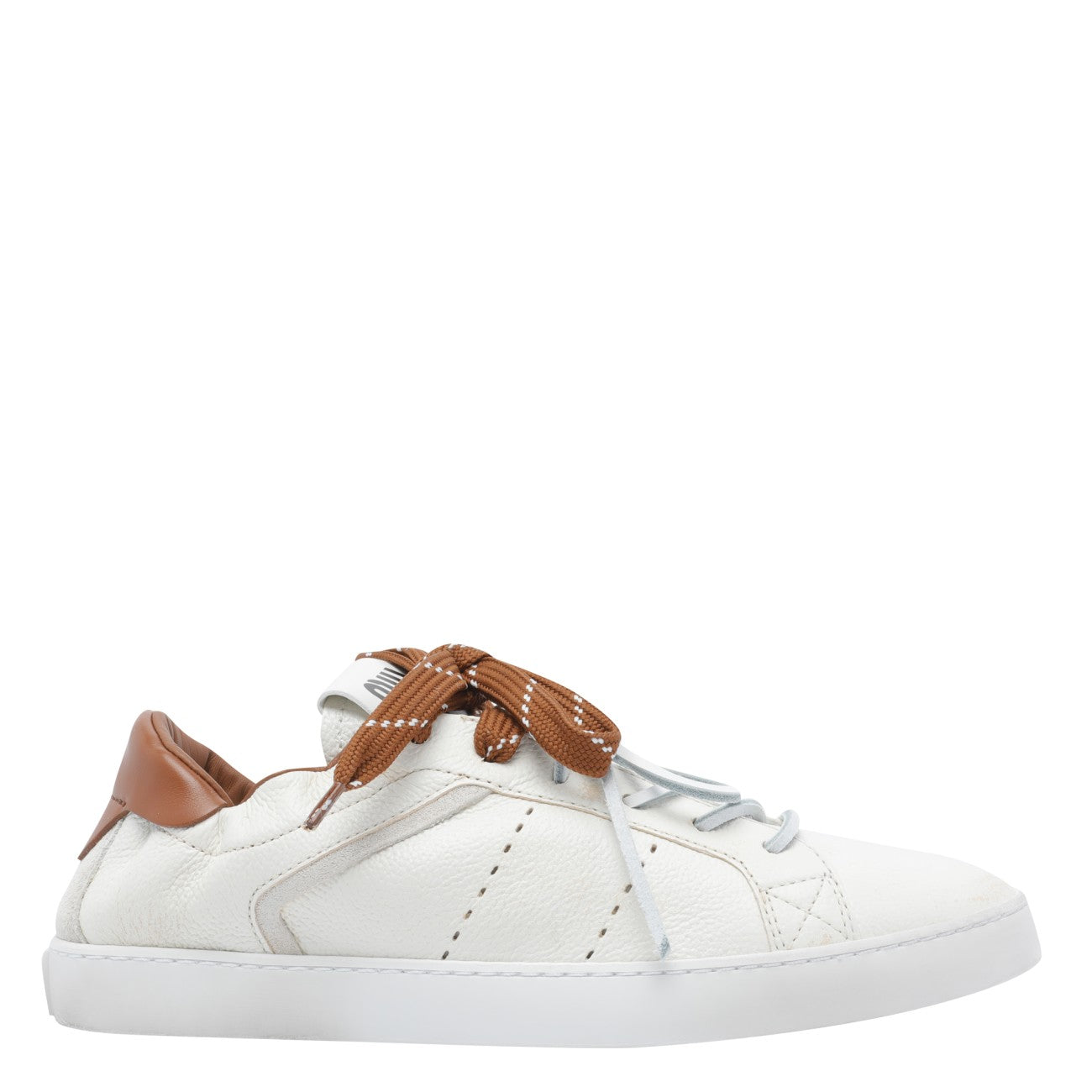 Miu Miu Women Logo Deco Leather Sneakers MIU MIU