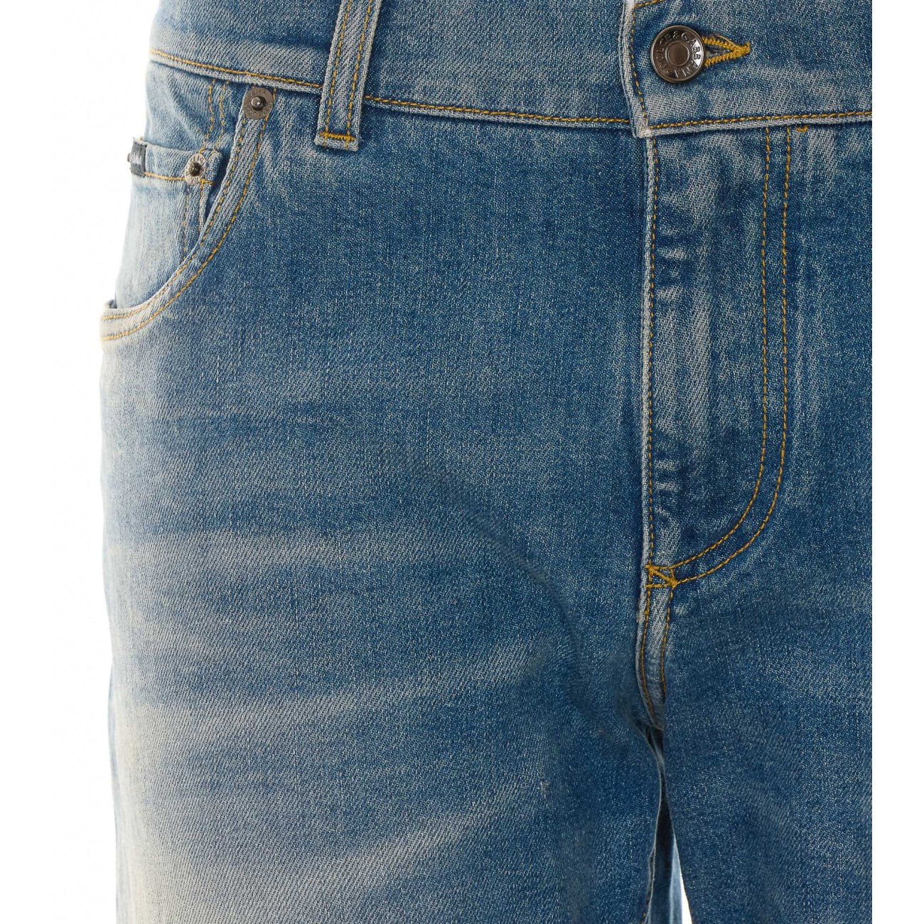 Dolce&Gabbana Men Logo Denim Pants DOLCE & GABBANA