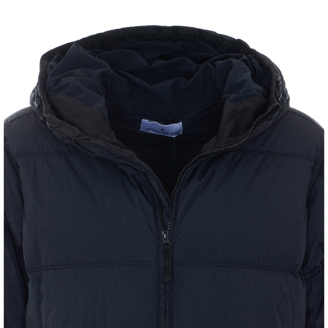 Stone Island Men Logo Garment Dyed Crinkle Reps Down Jacket STONE ISLAND
