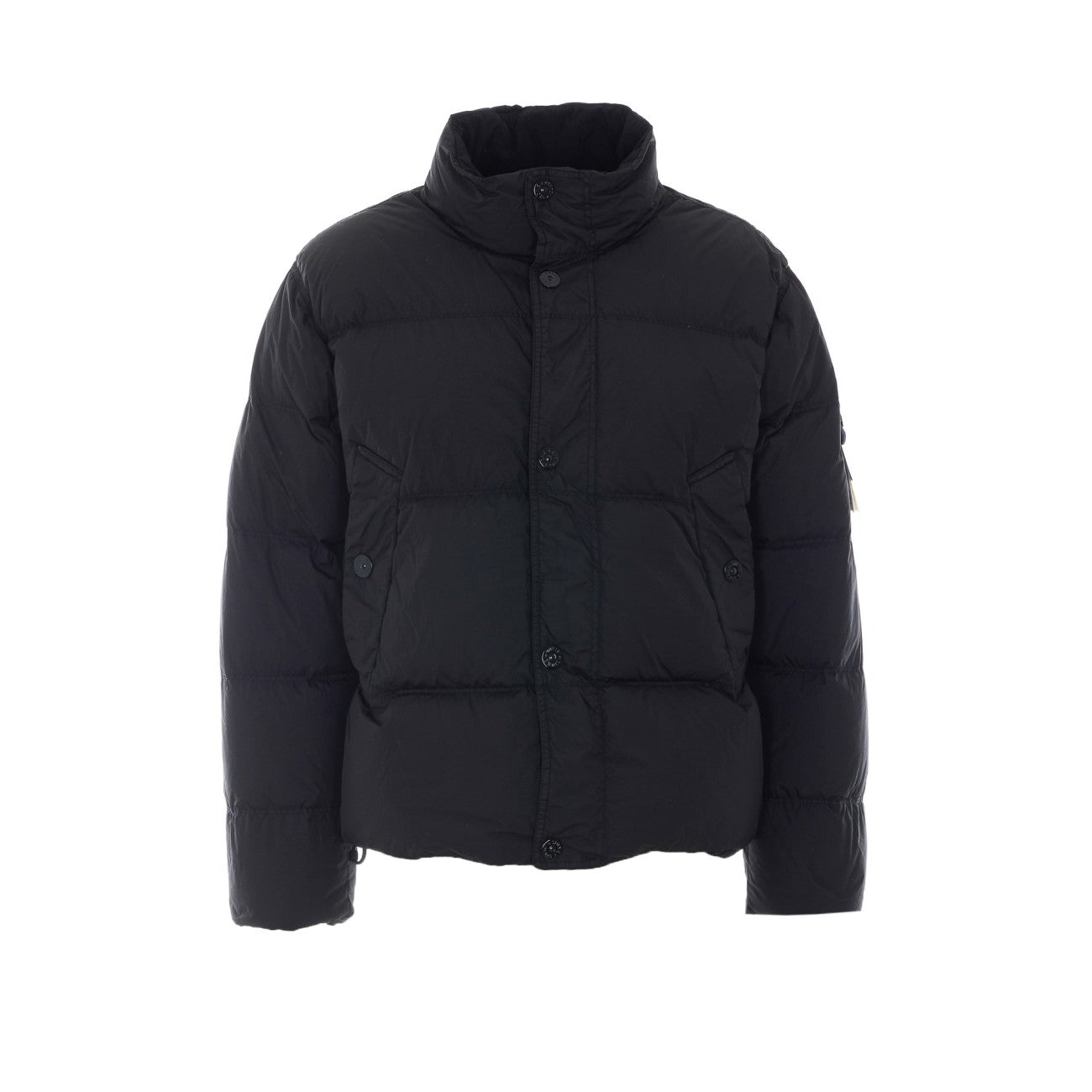 Stone Island Men Logo Garment Dyed Crinkle Reps Down Jacket STONE ISLAND