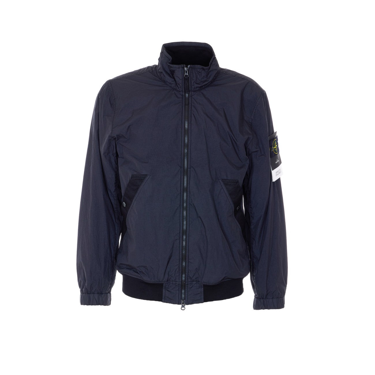 Stone Island Men Logo Garment Dyed Jacket STONE ISLAND