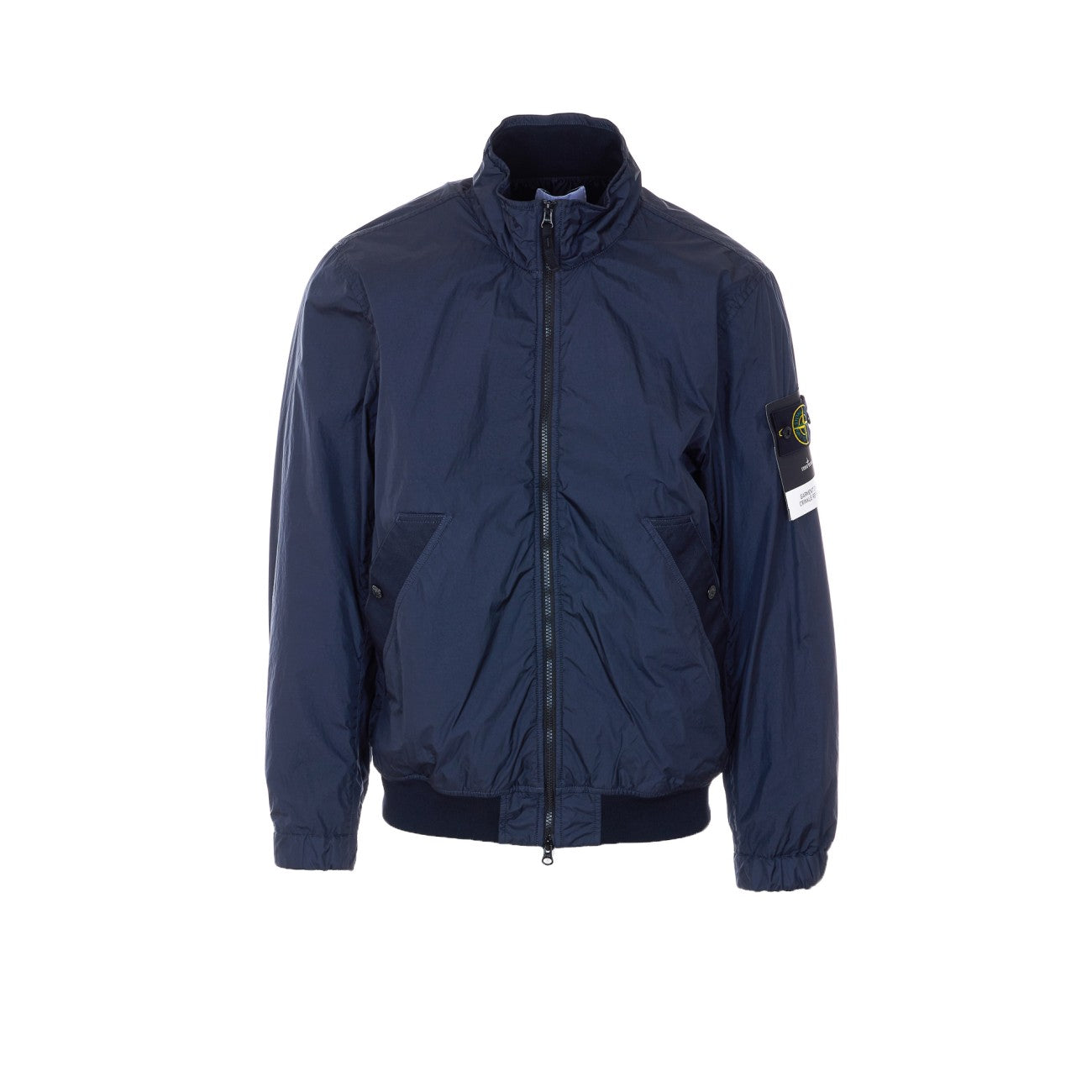 Stone Island Men Logo Garment Dyed Jacket STONE ISLAND