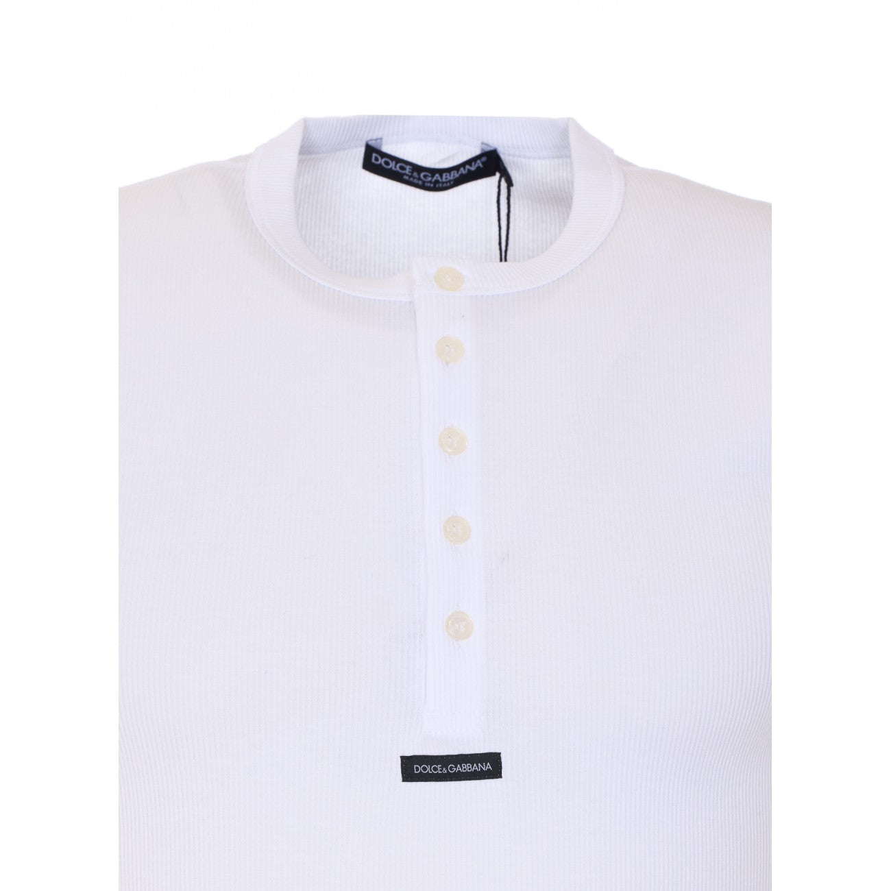 Dolce&Gabbana Men Logo Henley Shirt