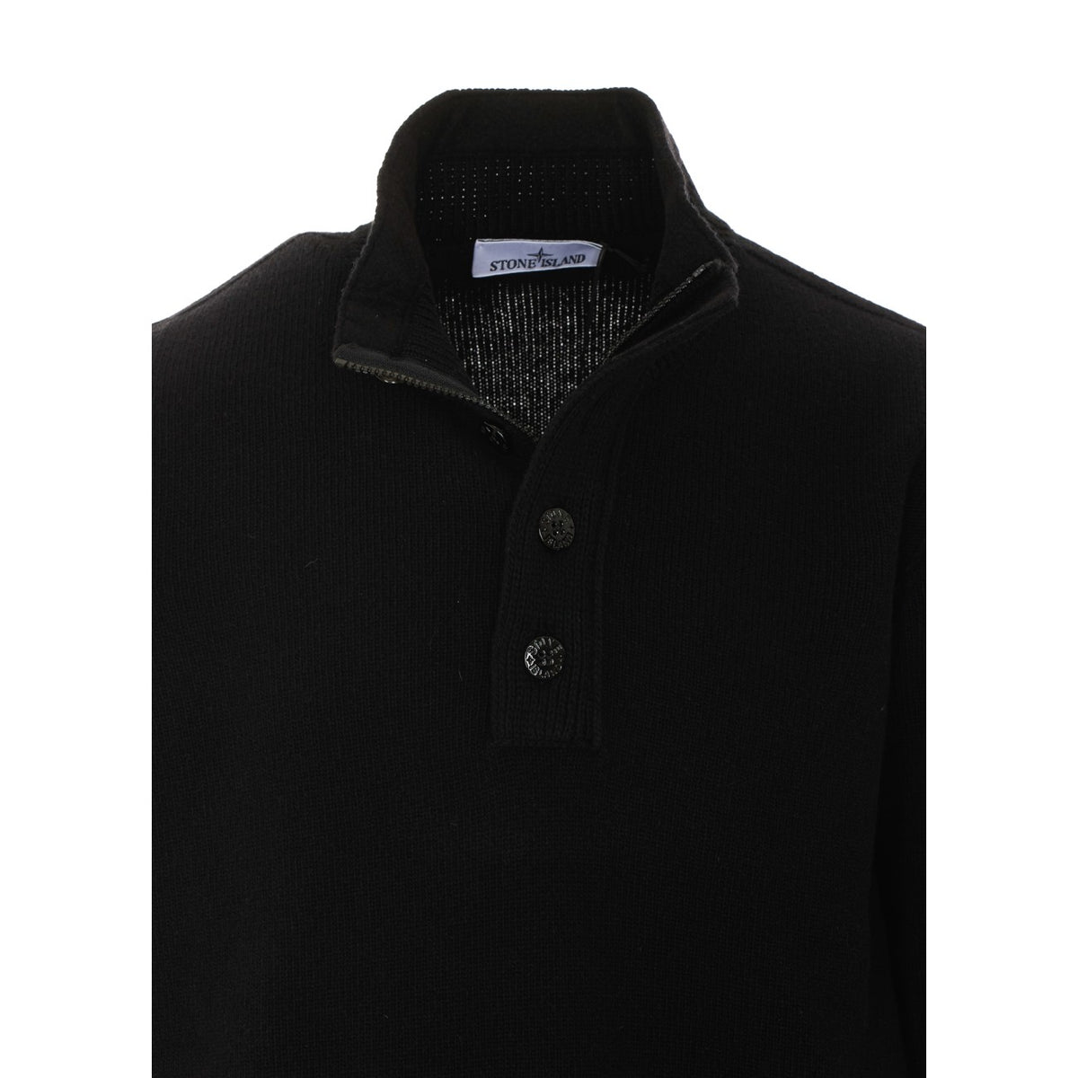 Stone Island Men Logo High Neck Sweater STONE ISLAND