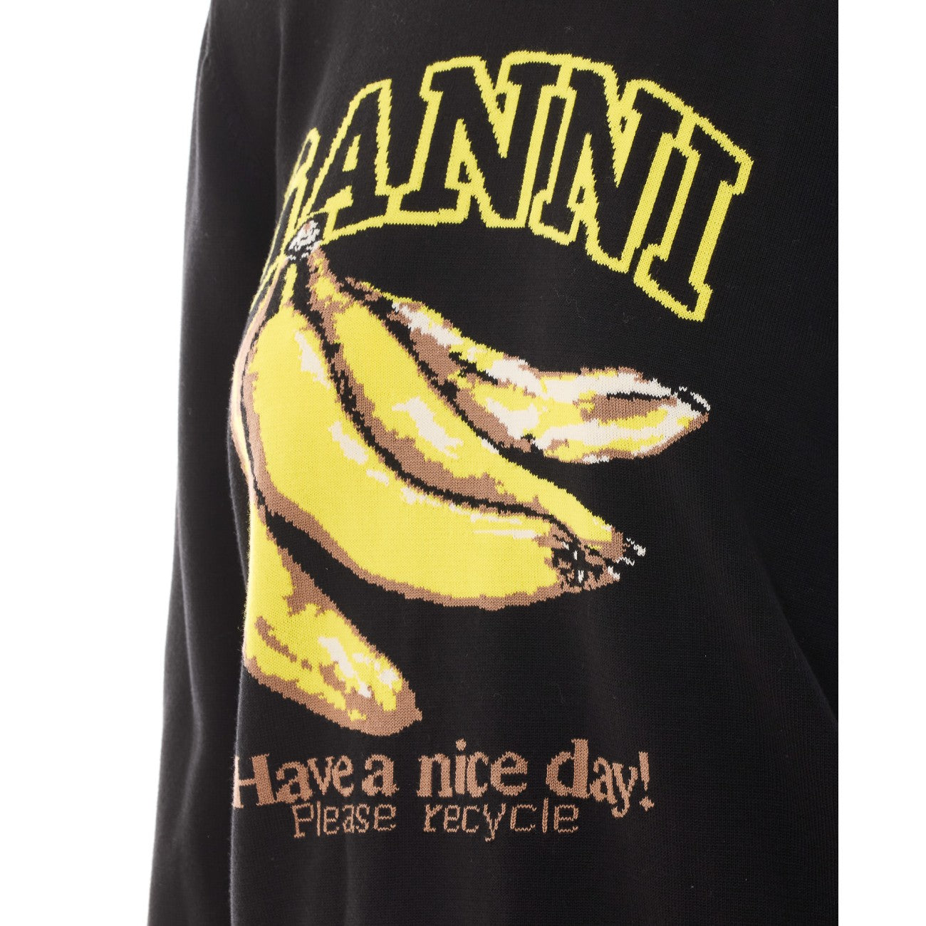 Ganni Women Logo Jumper With Banana Print GANNI