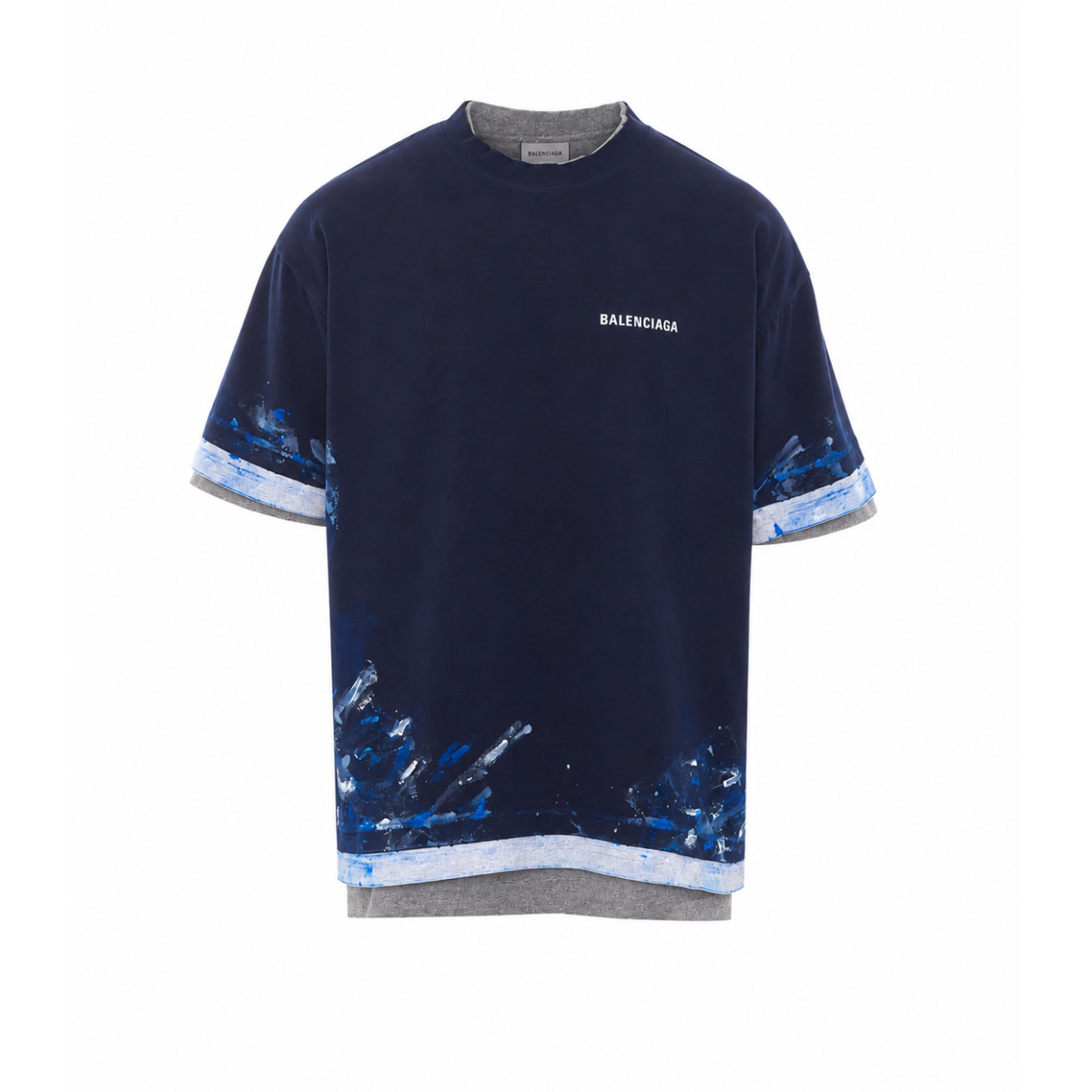 Balenciaga Men Logo Layered T-Shirt BALENCIAGA