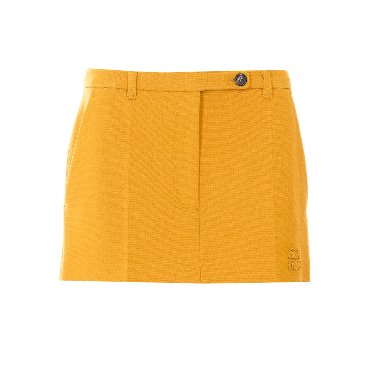 Miu Miu Women Logo Mini Skirt MIU MIU
