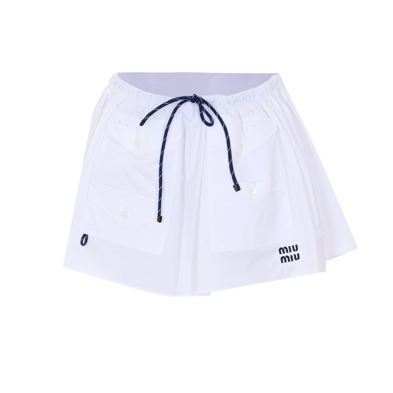 Miu Miu Women Logo Mini Skirt MIU MIU