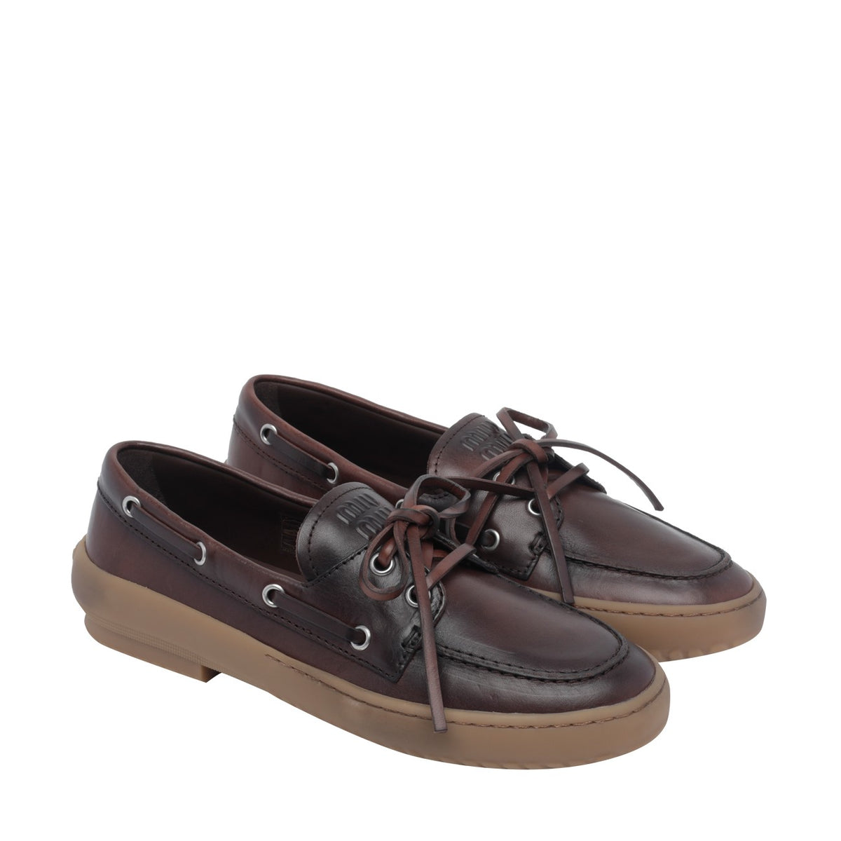 Miu Miu Women Logo Miu Miu Loafers MIU MIU