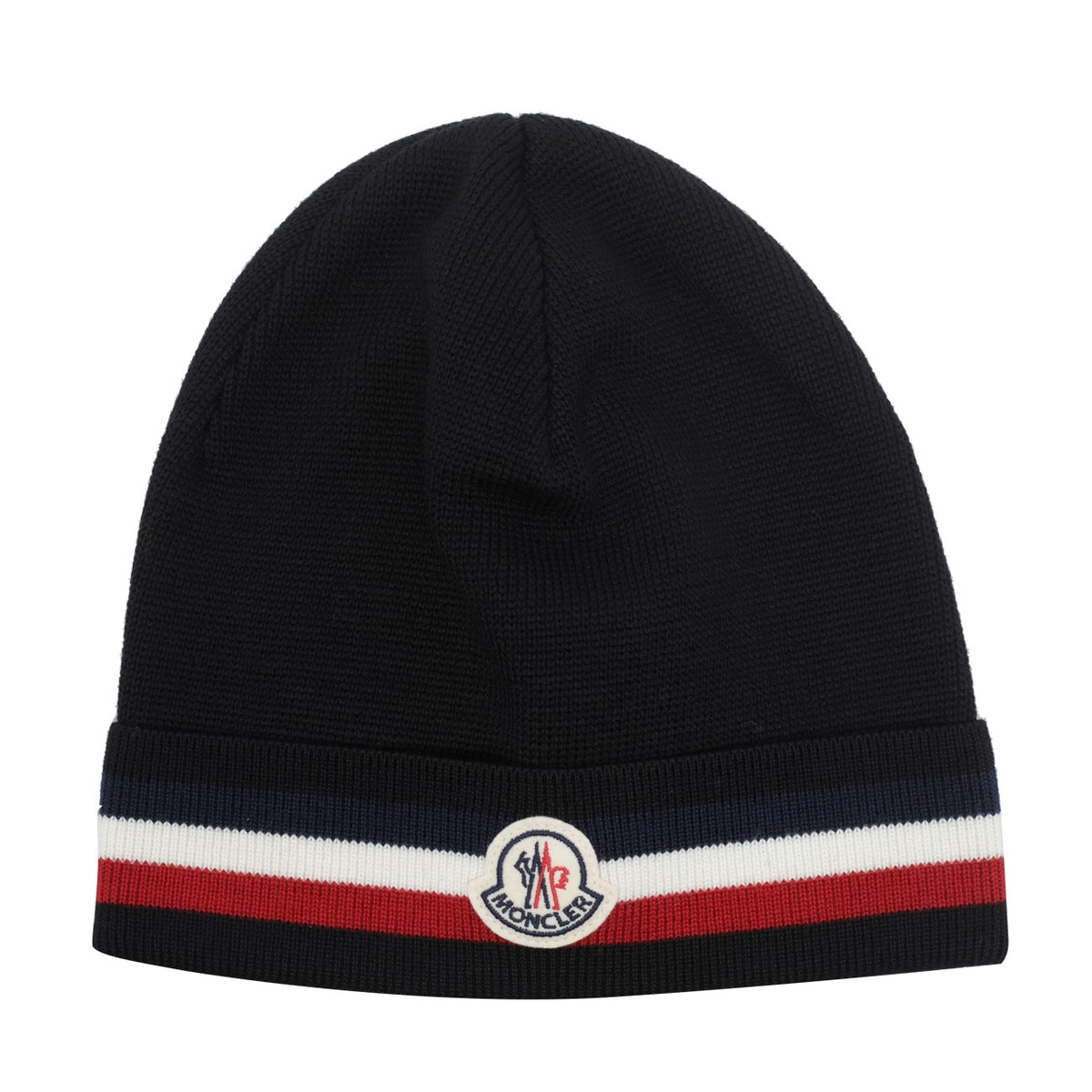 Moncler Men Logo Patch Beanie MONCLER