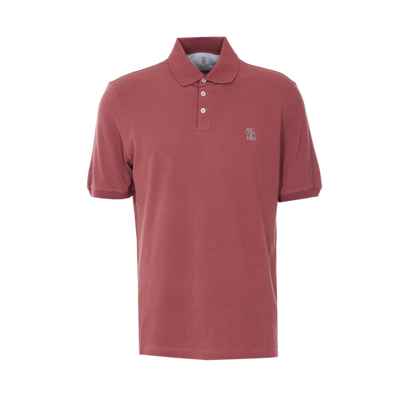 Brunello Cucinelli Men Logo Piquet Polo BRUNELLO CUCINELLI