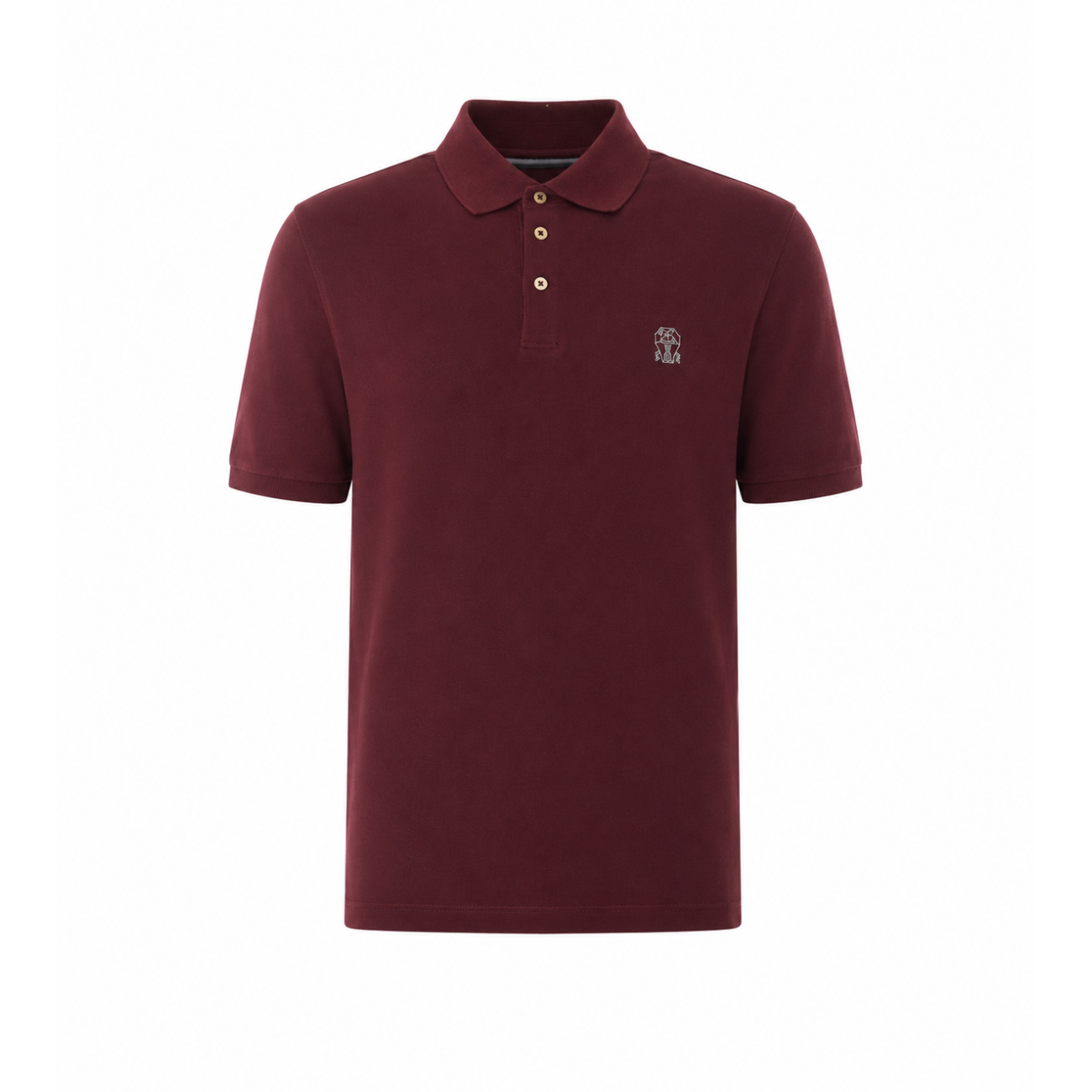 Brunello Cucinelli Men Logo Piquet Polo BRUNELLO CUCINELLI