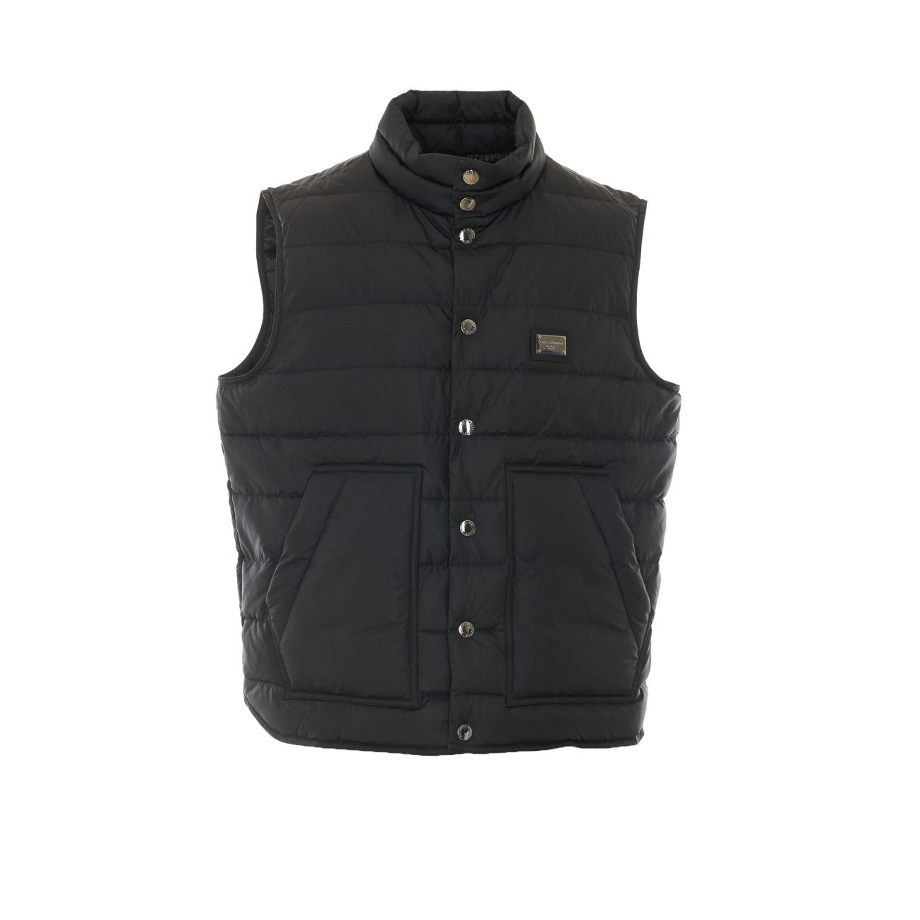 Dolce&Gabbana Men Logo Plaque Down Vest DOLCE & GABBANA