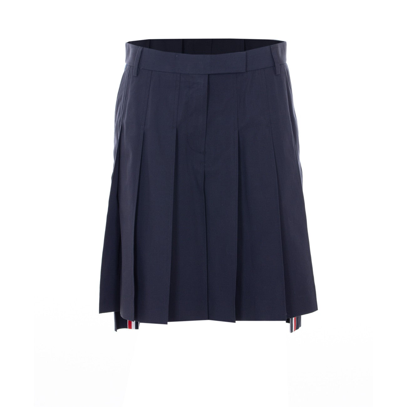 Thom Browne Women Logo Pleated Skirt THOM BROWNE