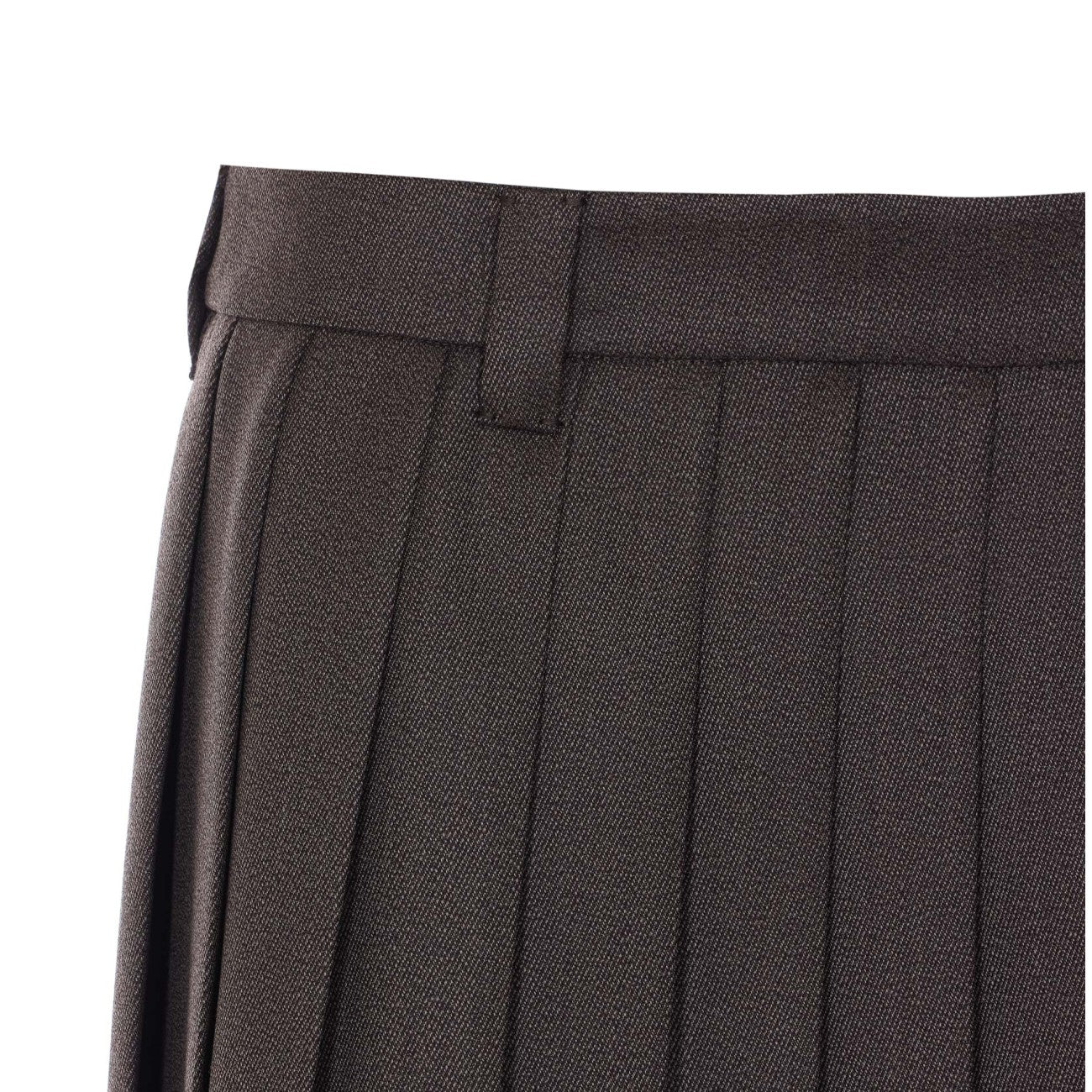 Miu Miu Women Logo Pleated Skirt MIU MIU