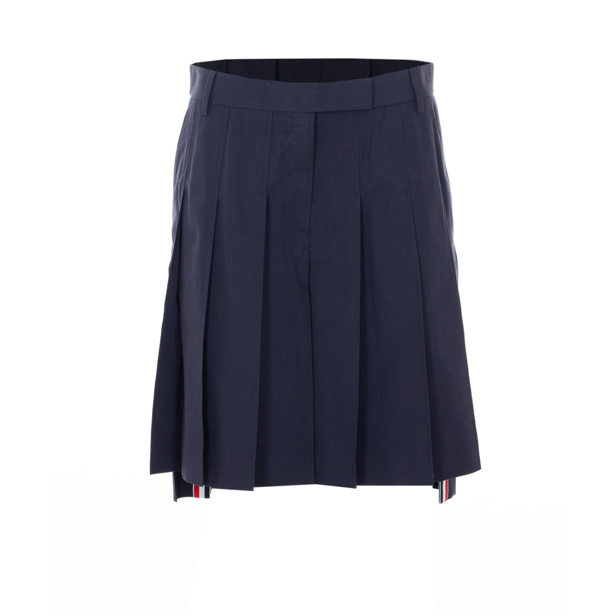 Thom Browne Women Logo Pleated Skirt THOM BROWNE