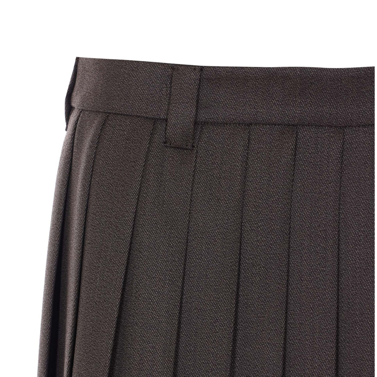 Miu Miu Women Logo Pleated Skirt MIU MIU