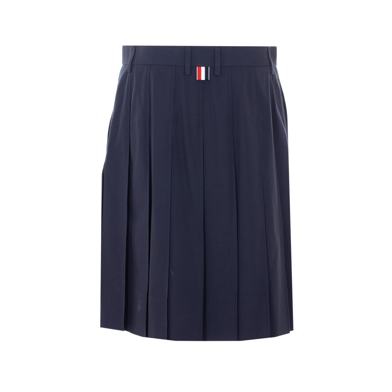 Thom Browne Women Logo Pleated Skirt THOM BROWNE