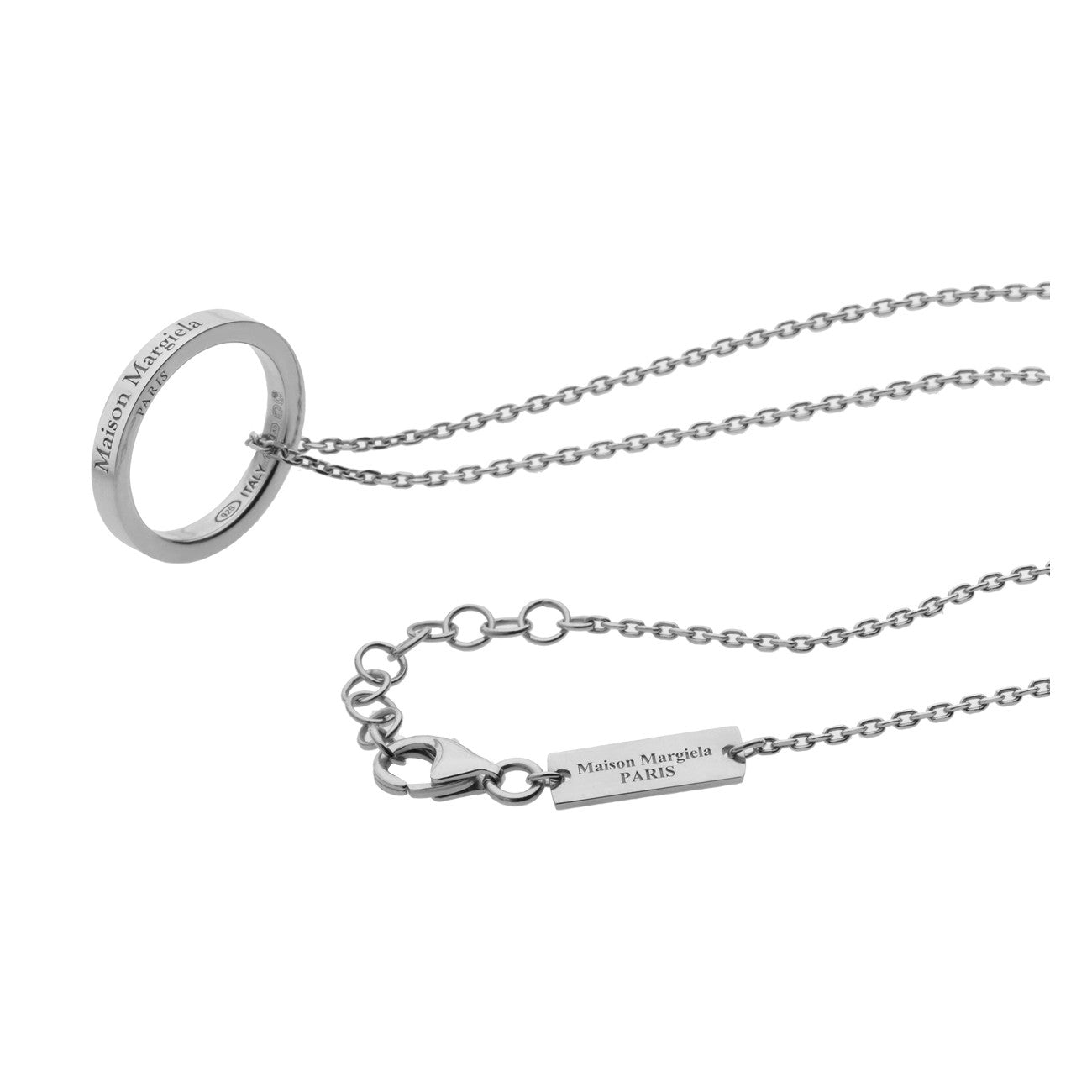 Maison Margiela Men Logo Ring Pendant Neckline MAISON MARGIELA