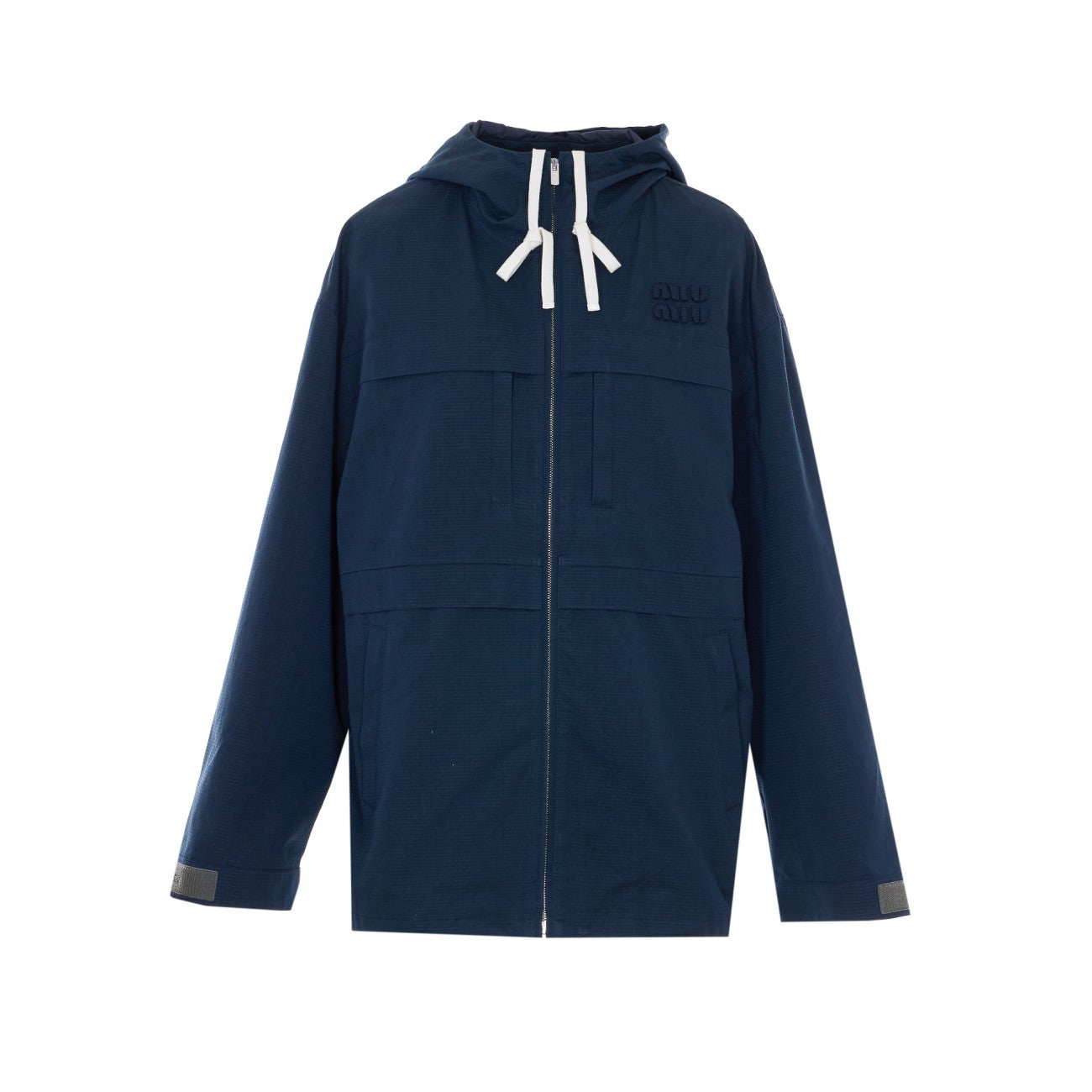 Miu Miu Women Logo Ripstop Fabric Jacket MIU MIU
