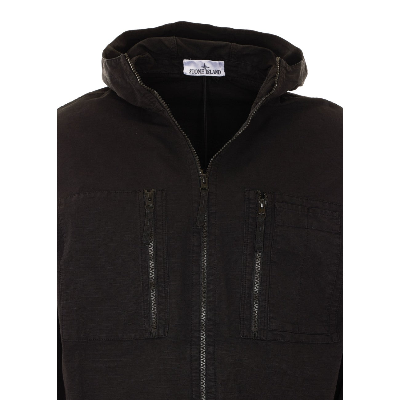 Stone Island Men Logo Ripstop Overshirt STONE ISLAND