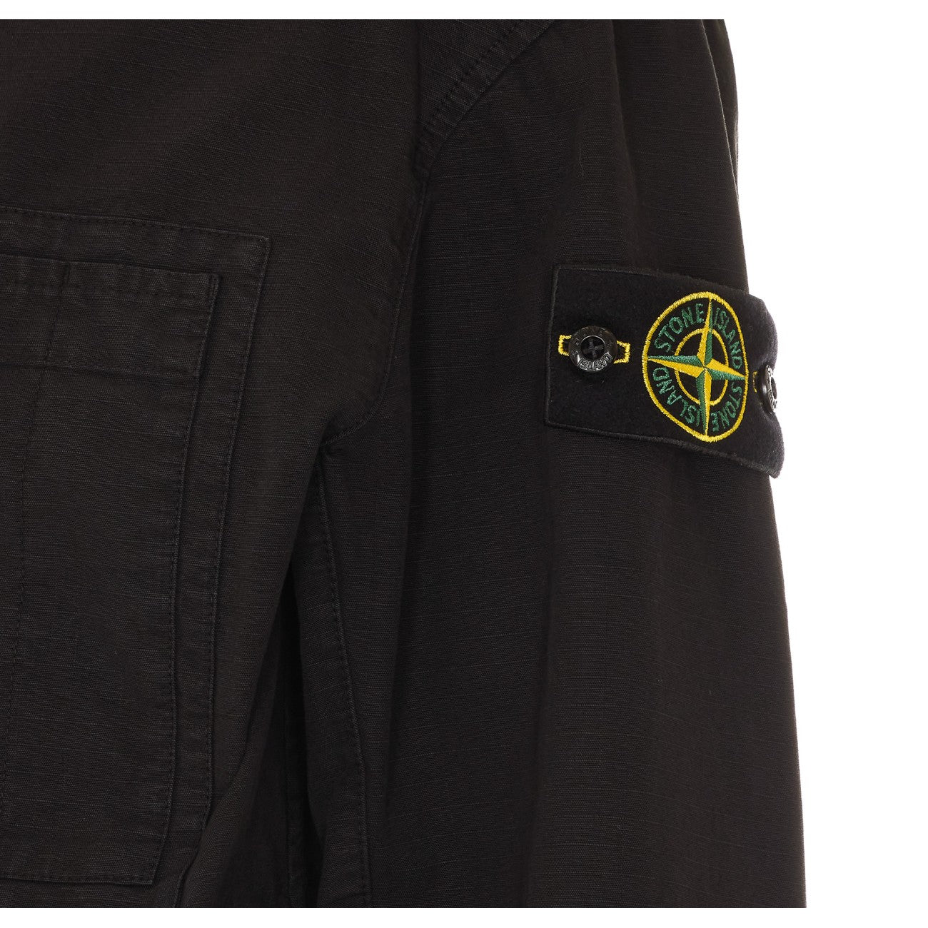 Stone Island Men Logo Ripstop Overshirt STONE ISLAND