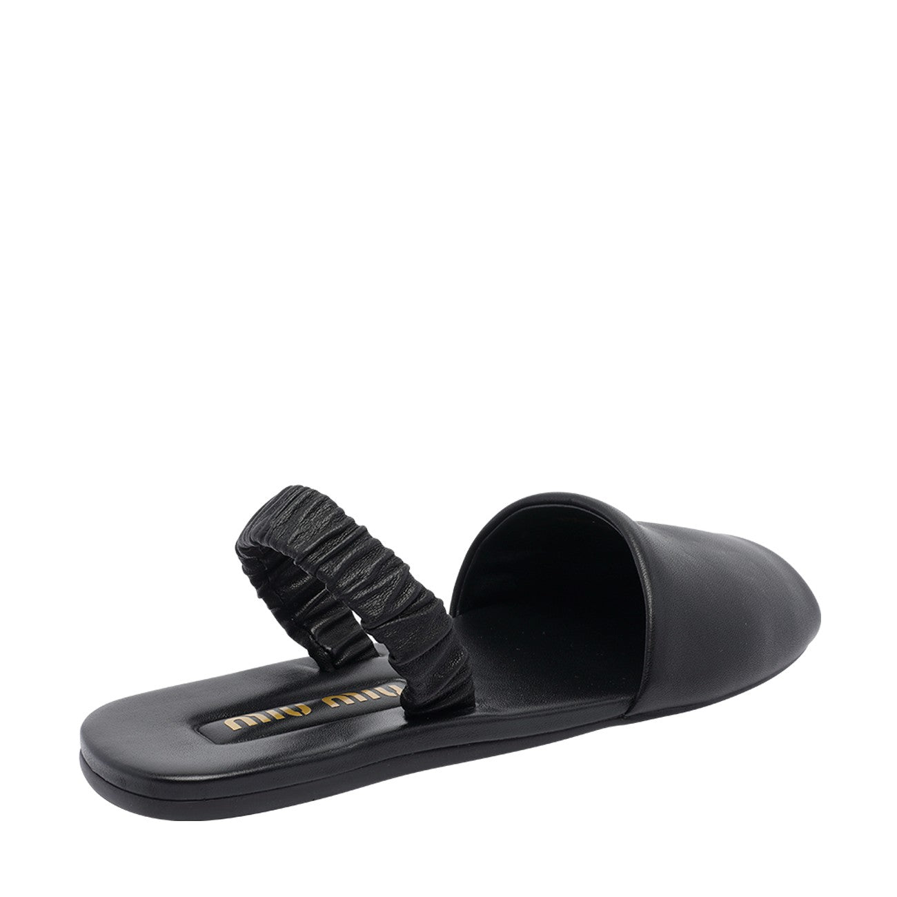 Miu Miu Women Logo Ruches Sandals MIU MIU