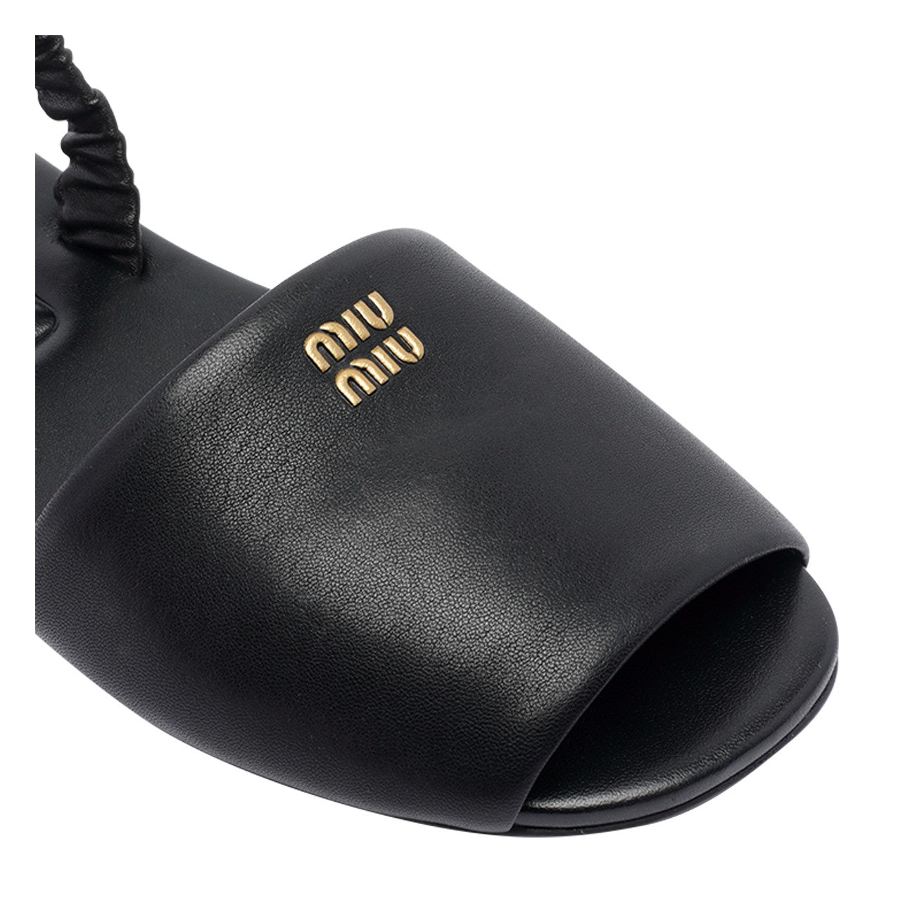 Miu Miu Women Logo Ruches Sandals MIU MIU