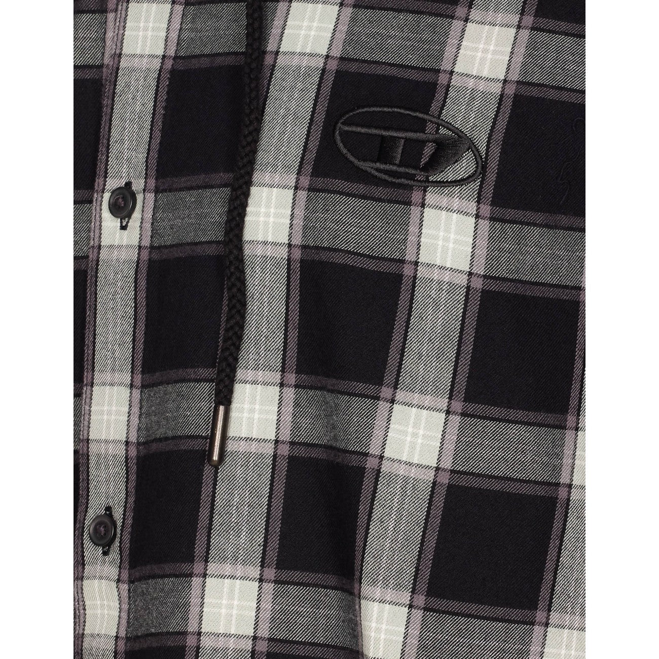Diesel Men Logo S-Ix-Ajfi Check Shirt DIESEL