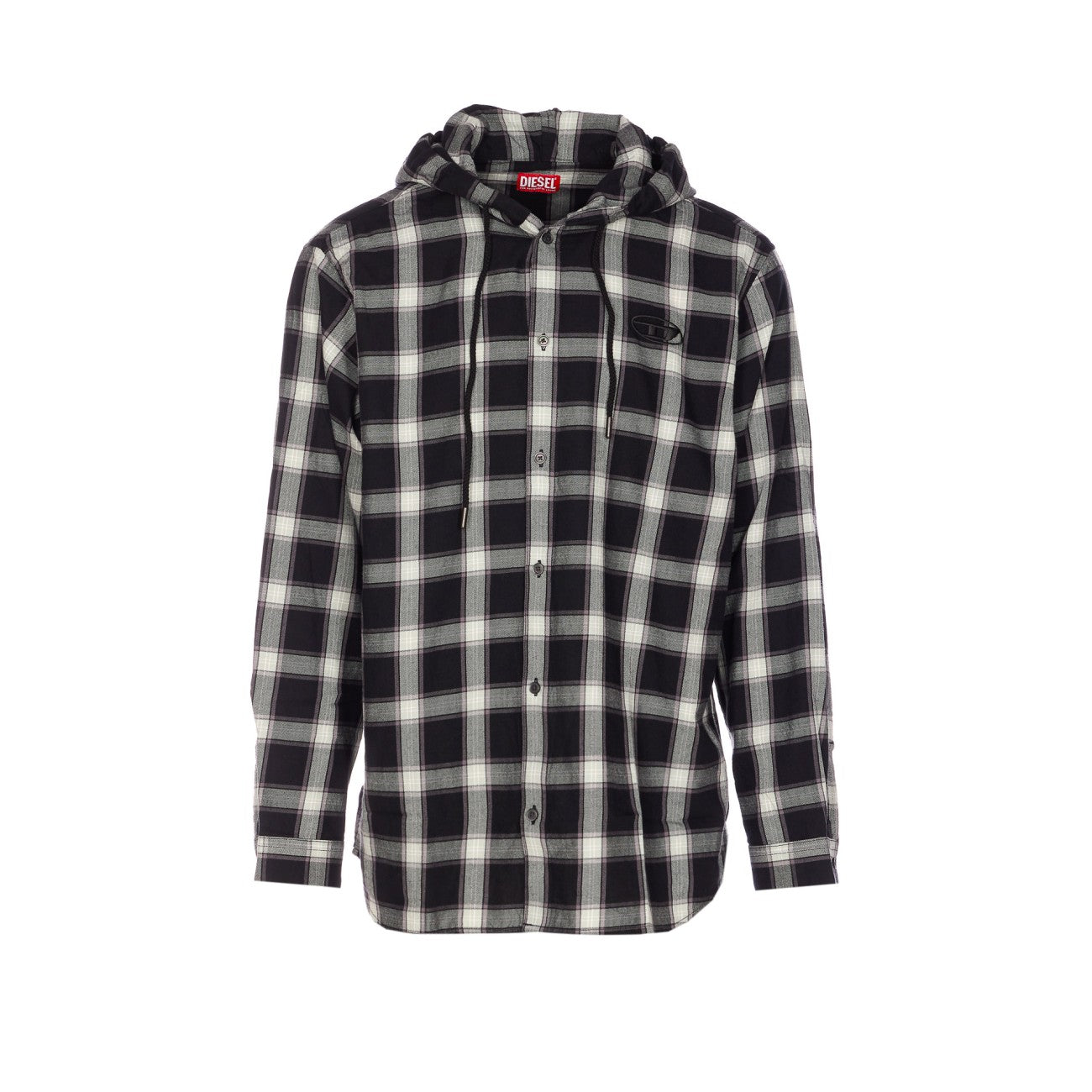 Diesel Men Logo S-Ix-Ajfi Check Shirt DIESEL