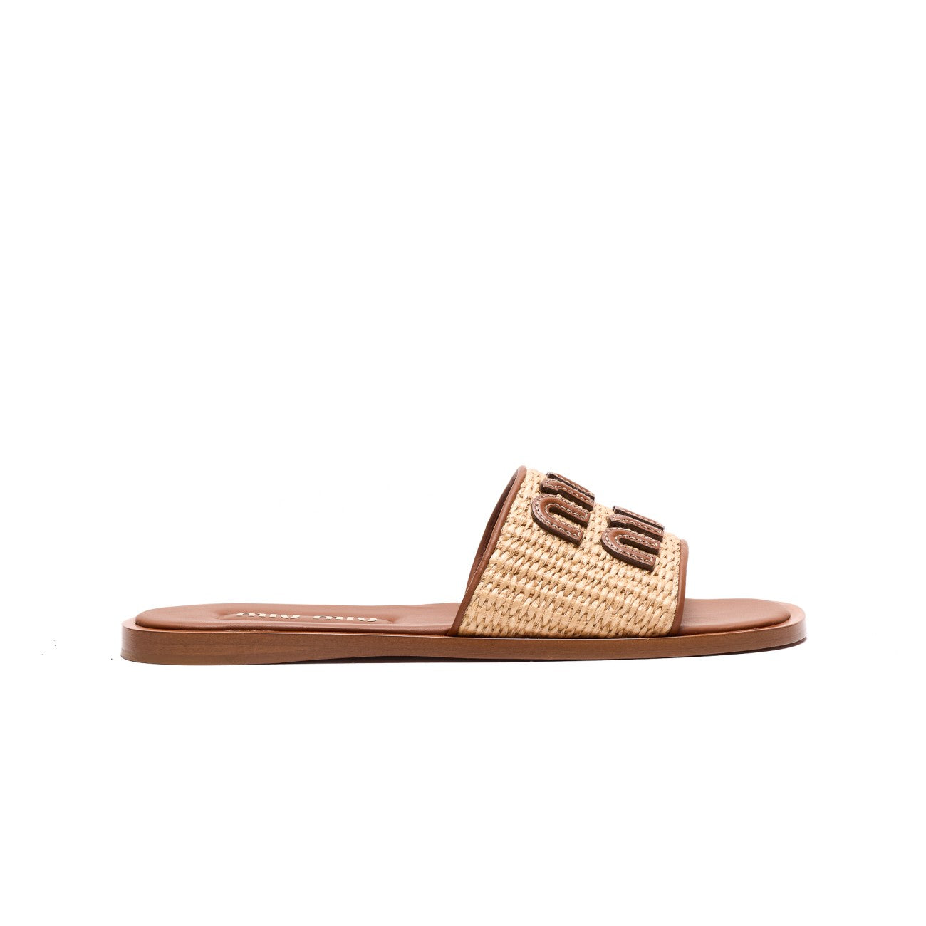 Miu Miu Women Logo Slide Sandals MIU MIU