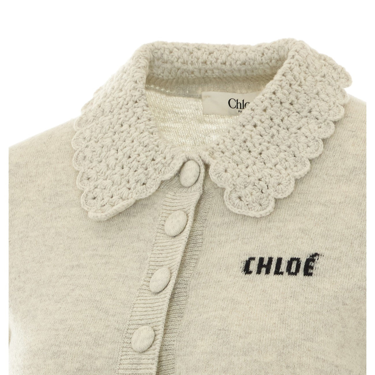 Chloe' Women Logo Slim Fit Cardigan CHLOE