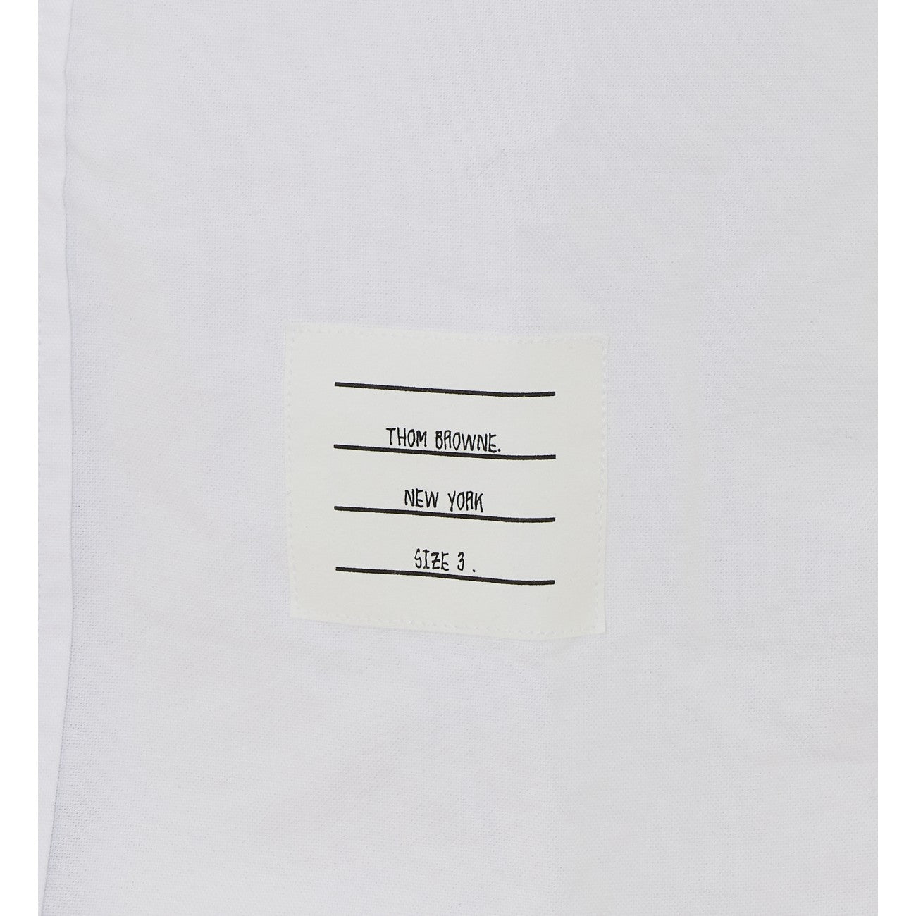 Thom Browne Men Logo Straight Fit Oxford Short Sleeves Shirt THOM BROWNE