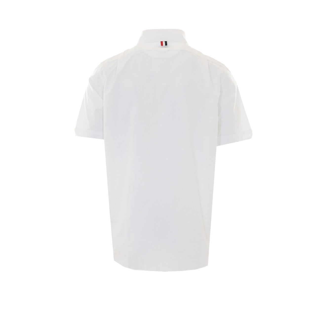 Thom Browne Men Logo Straight Fit Oxford Short Sleeves Shirt THOM BROWNE
