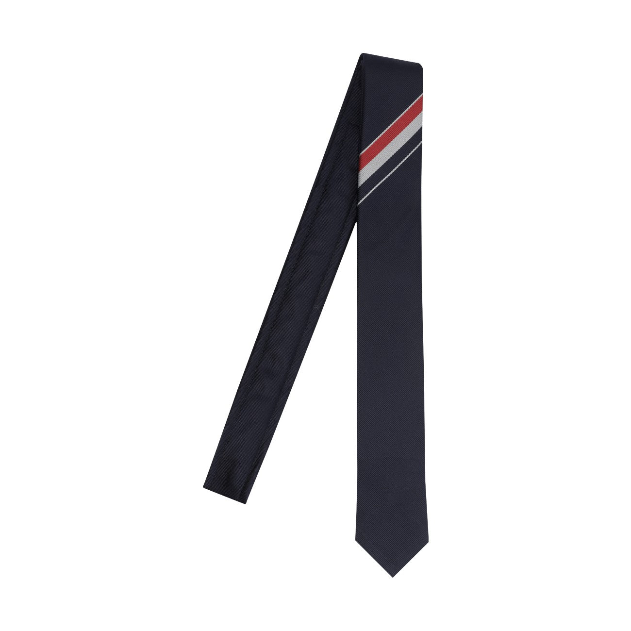 Thom Browne Men Logo Stripe Tie THOM BROWNE