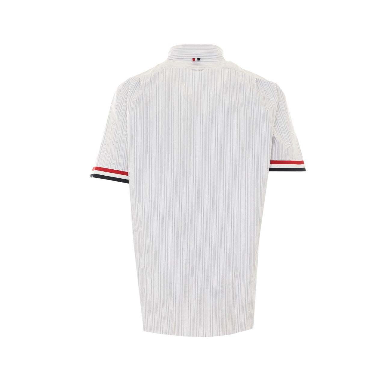 Thom Browne Men Logo Striped Oxford Short Sleeves Shirt THOM BROWNE