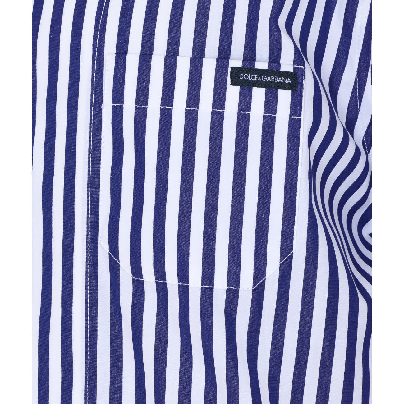 Dolce&Gabbana Men Logo Striped Shirt DOLCE & GABBANA