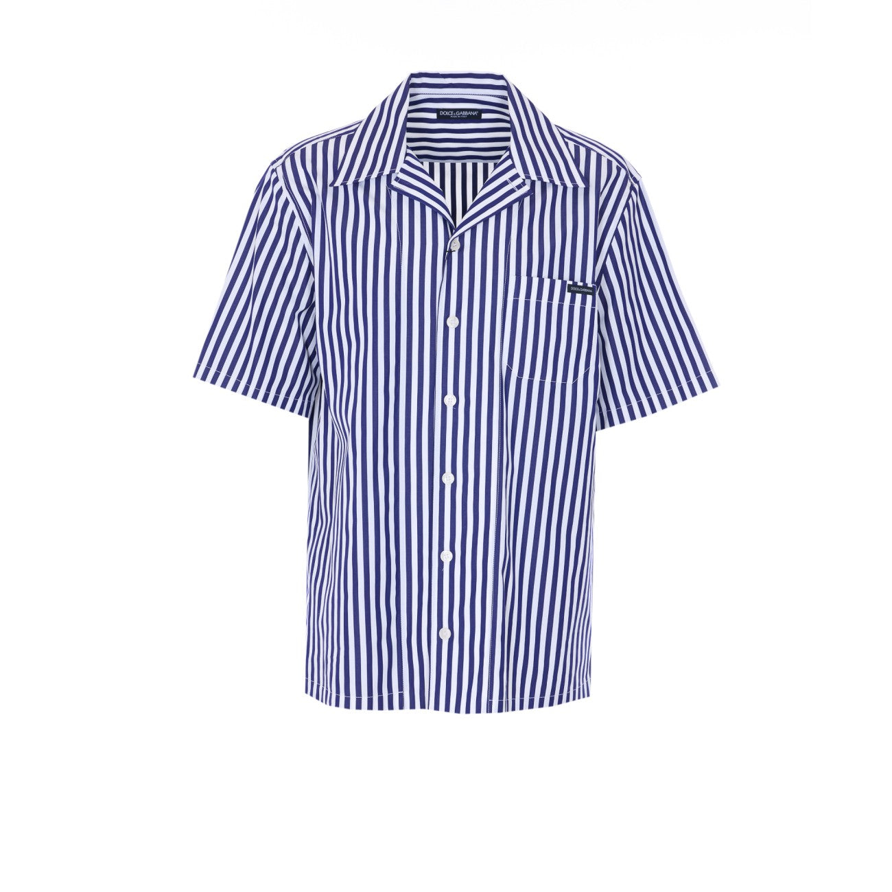 Dolce&Gabbana Men Logo Striped Shirt DOLCE & GABBANA