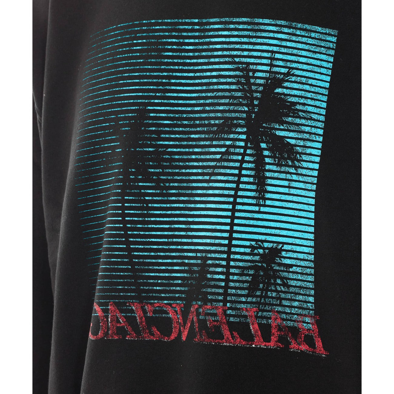 Balenciaga Men Logo Sweatshirt With Palm Tree Print BALENCIAGA