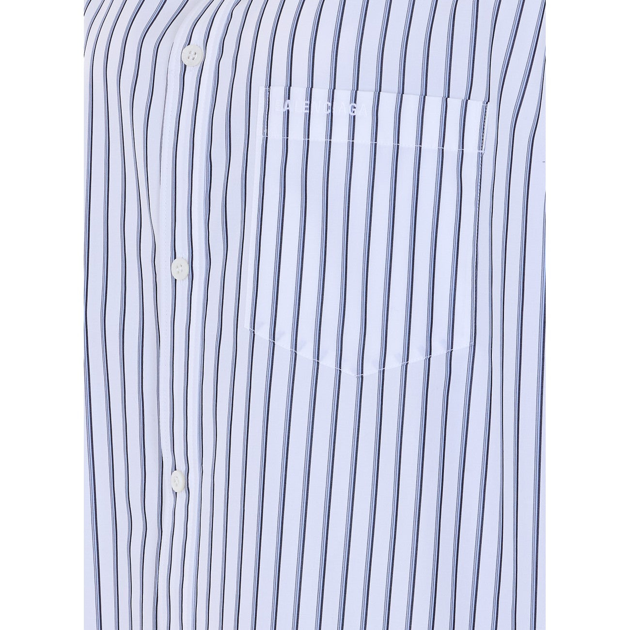 Balenciaga Women Logo Tucked Sleeves Shirt BALENCIAGA