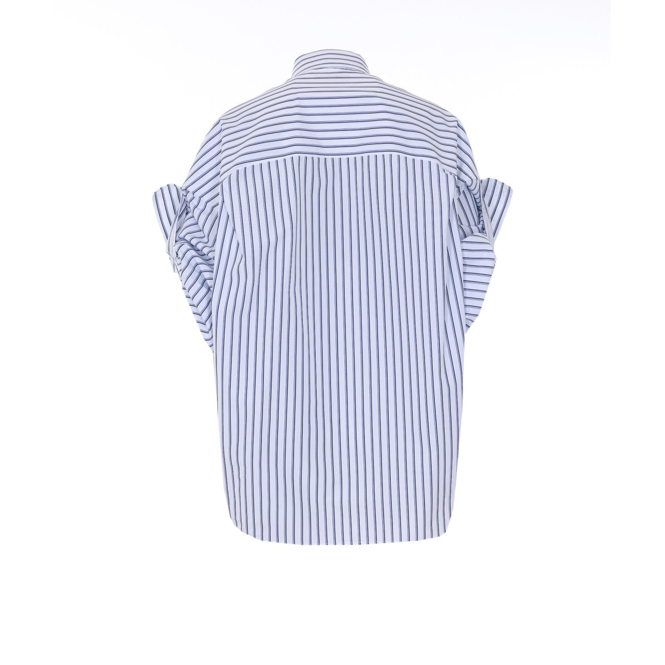 Balenciaga Women Logo Tucked Sleeves Shirt BALENCIAGA