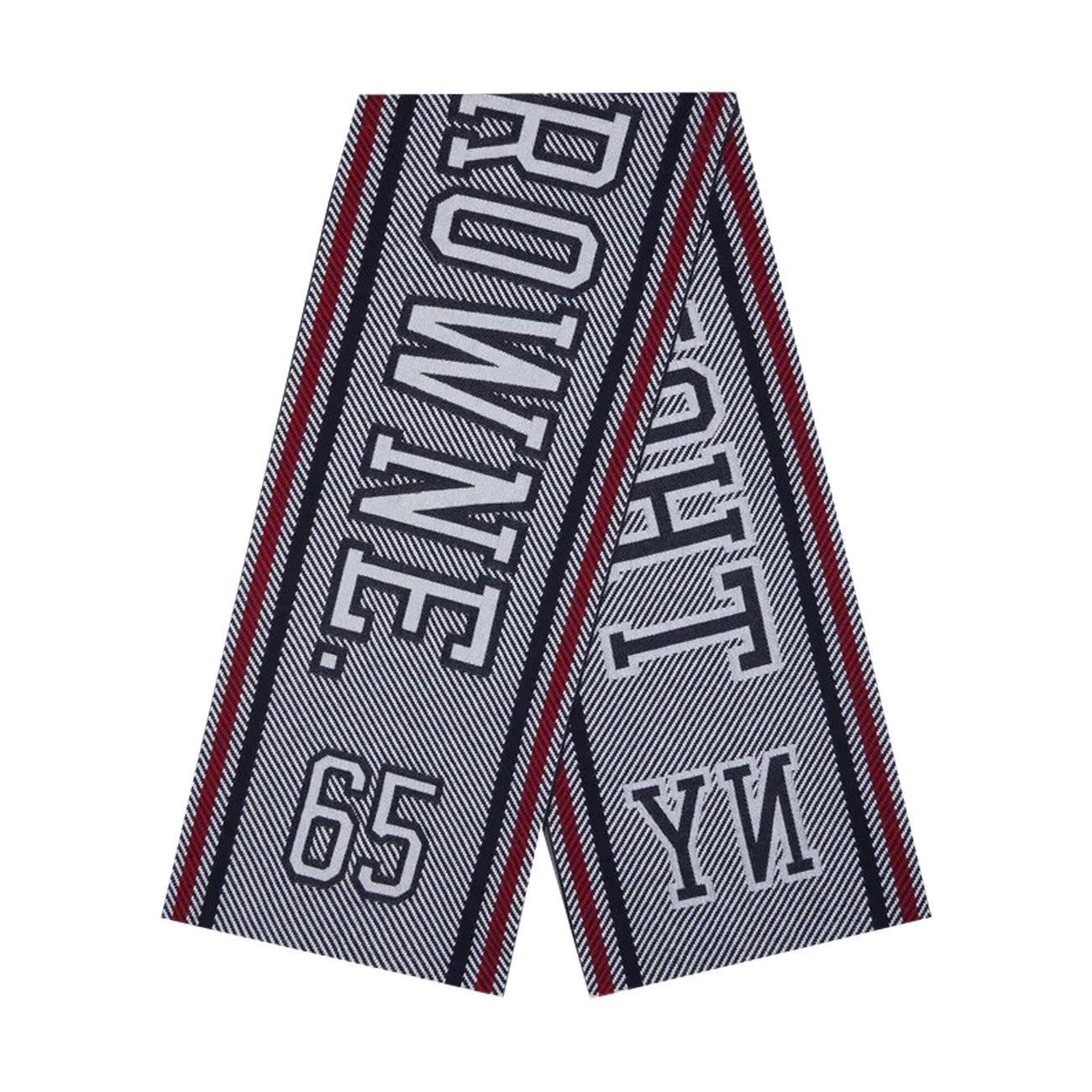 Thom Browne Men Logo Varsity Scarf THOM BROWNE